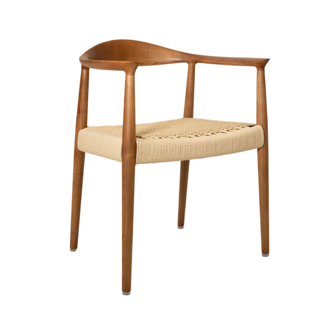 Kennedy Armchair (Walnut/Woven Cord)