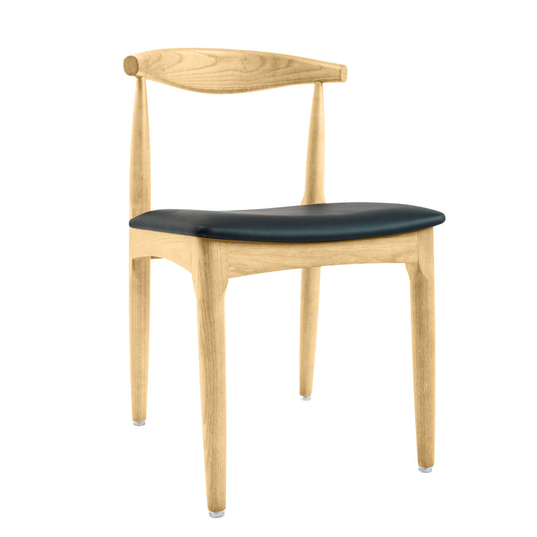 Kennedy Elbow Chair (Ash/Italian Leather)