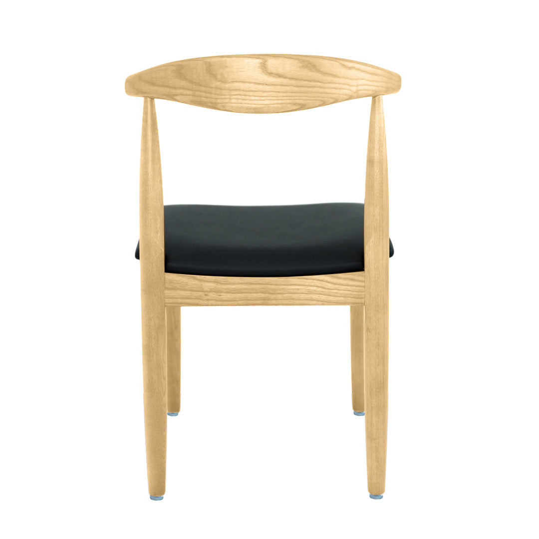 Kennedy Elbow Chair (Ash/Italian Leather)