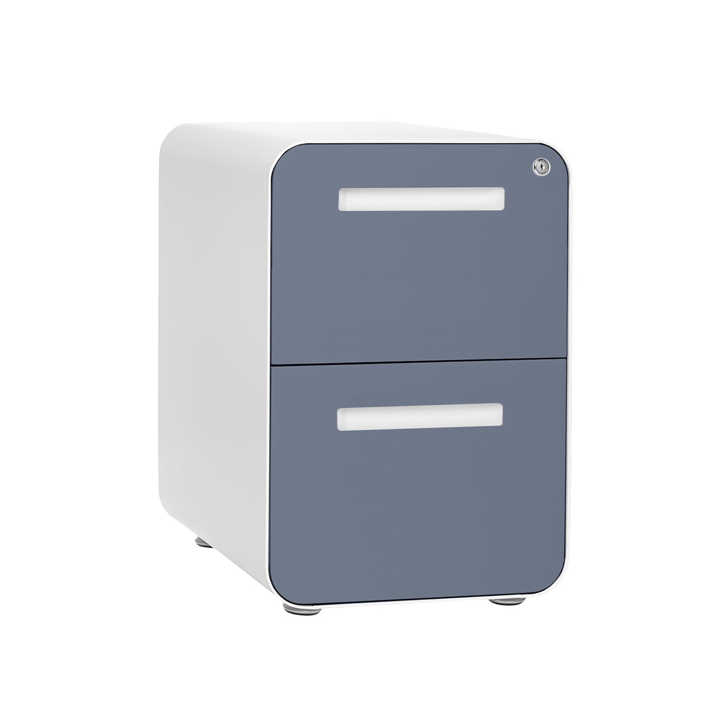 Stockpile Curve 2-Drawer File Cabinet (Coastal Blue Face)
