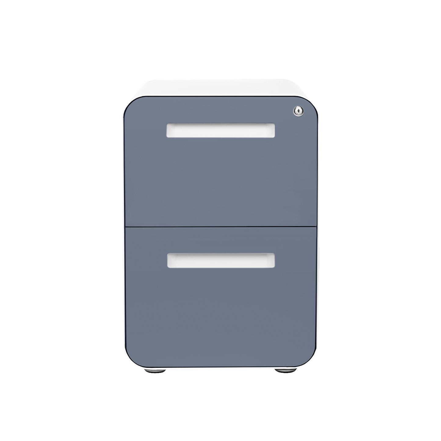 Stockpile Curve 2-Drawer File Cabinet (Coastal Blue Face)