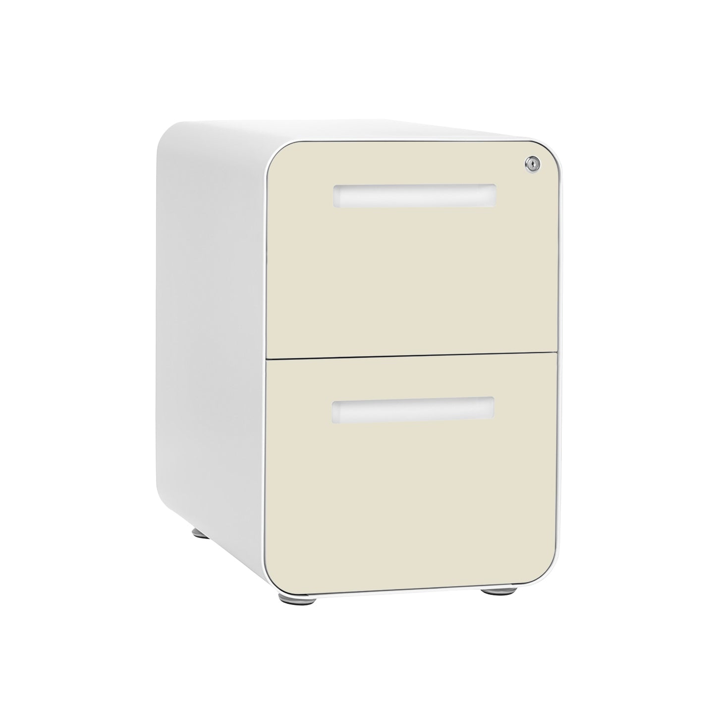 Stockpile Curve 2-Drawer File Cabinet (Ivory Face)