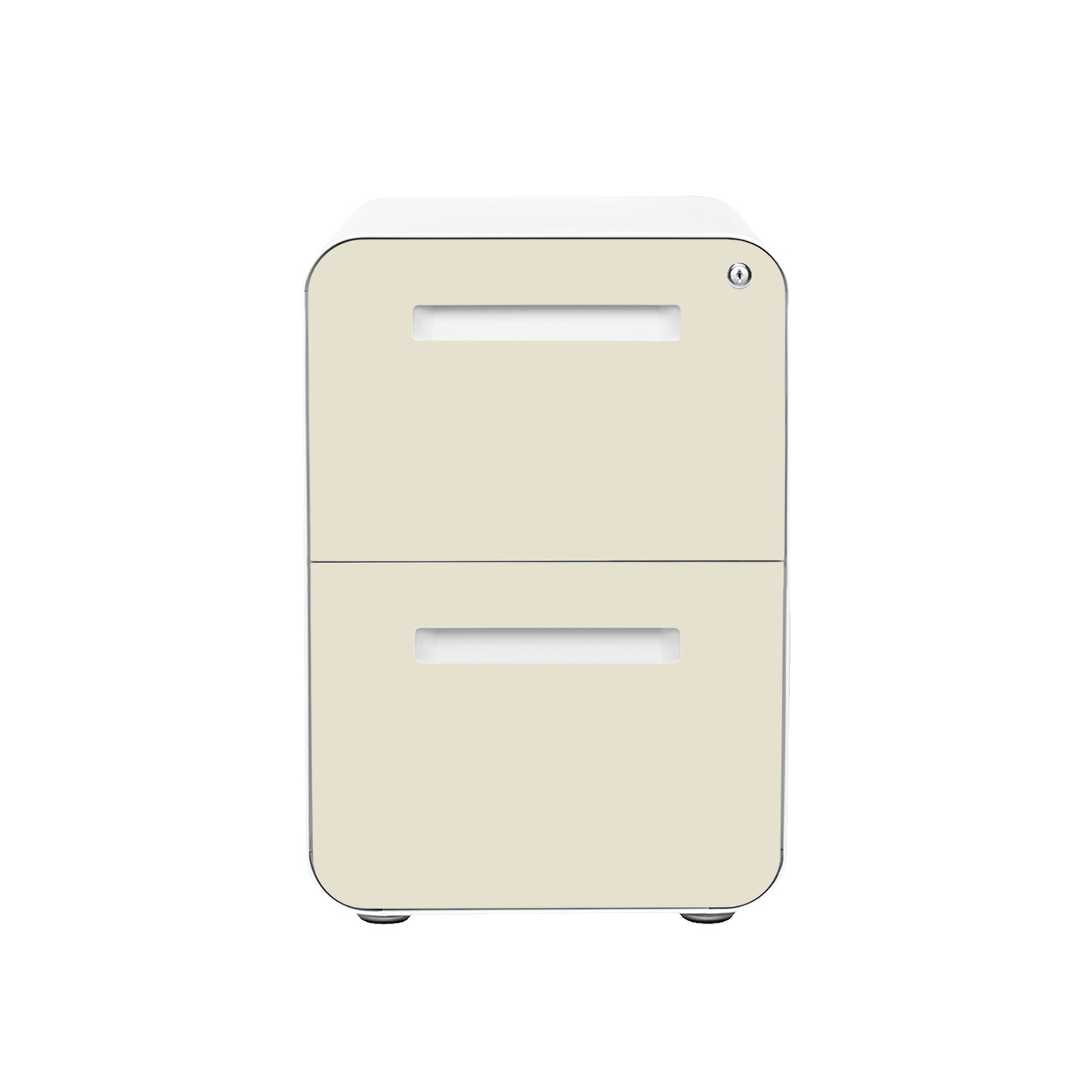 Stockpile Curve 2-Drawer File Cabinet (Ivory Face)