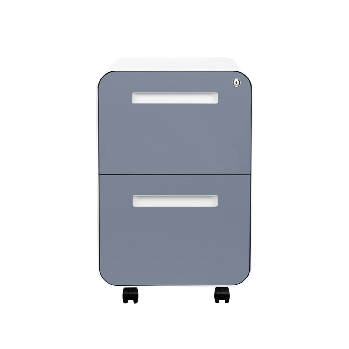 Stockpile Curve 2-Drawer File Cabinet (Coastal Blue Face)