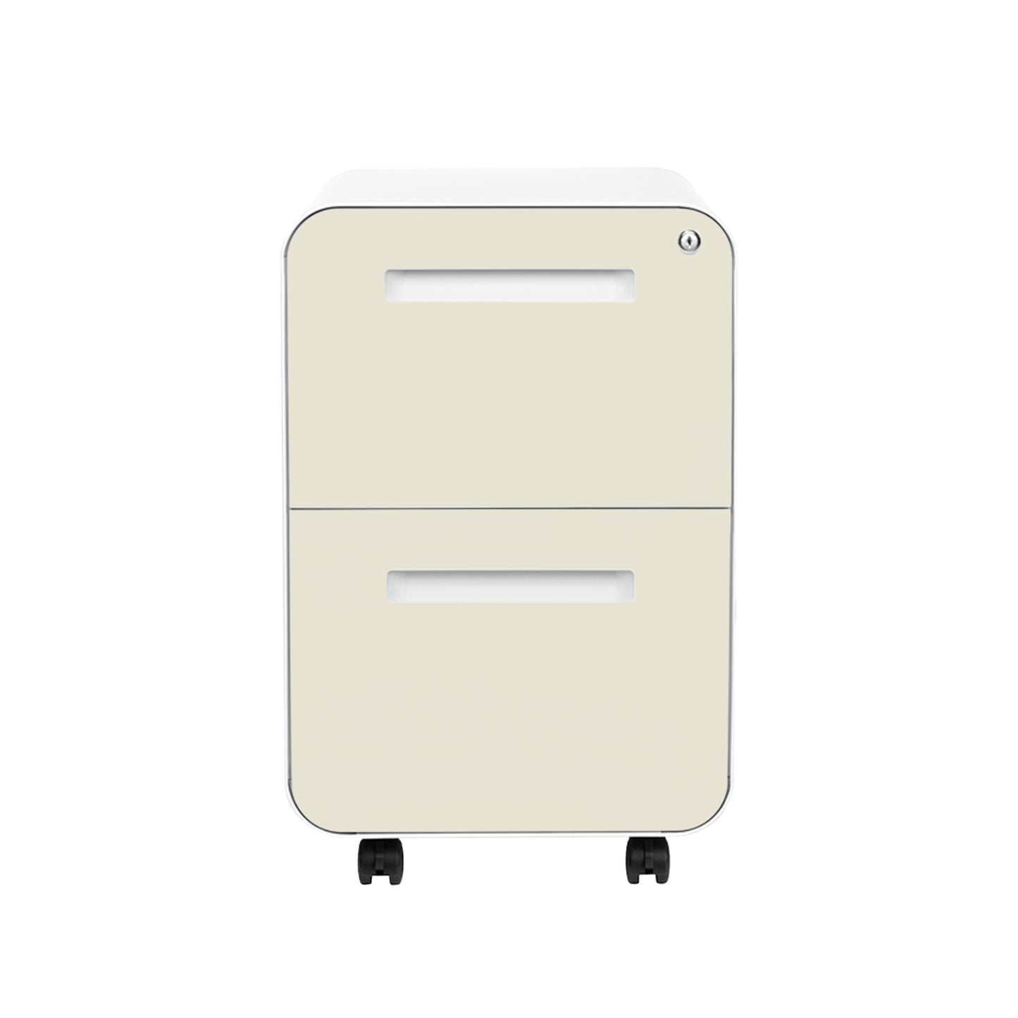 Stockpile Curve 2-Drawer File Cabinet (Ivory Face)