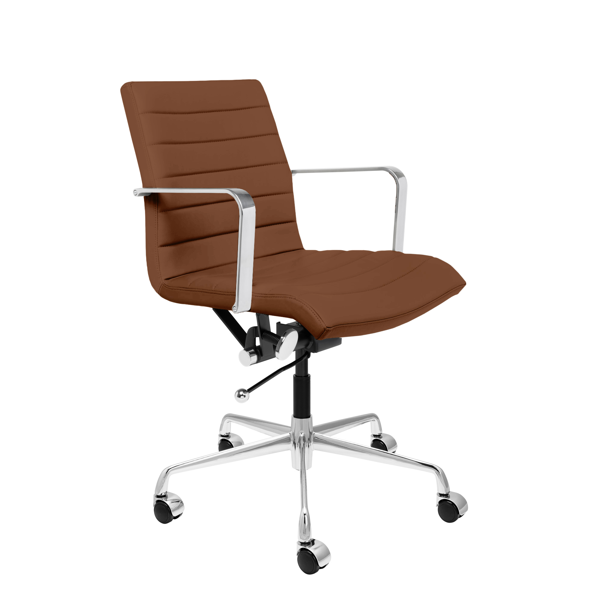 SOHO II Ribbed Management Chair (Brown) – Laura Furniture