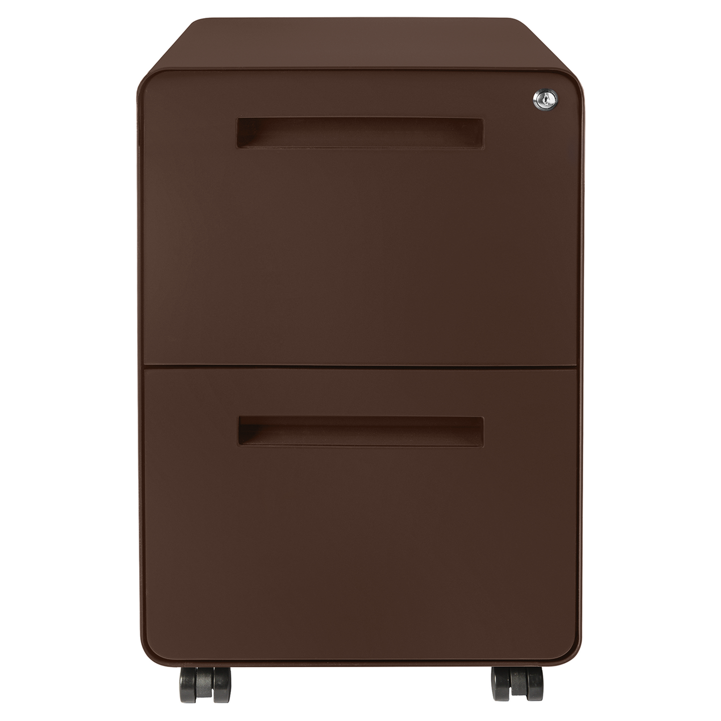 Stockpile Curve 2-Drawer File Cabinet (Dark Brown)