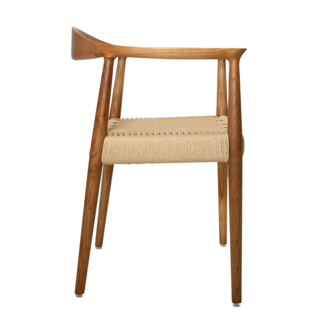 Kennedy Armchair (Walnut/Woven Cord)