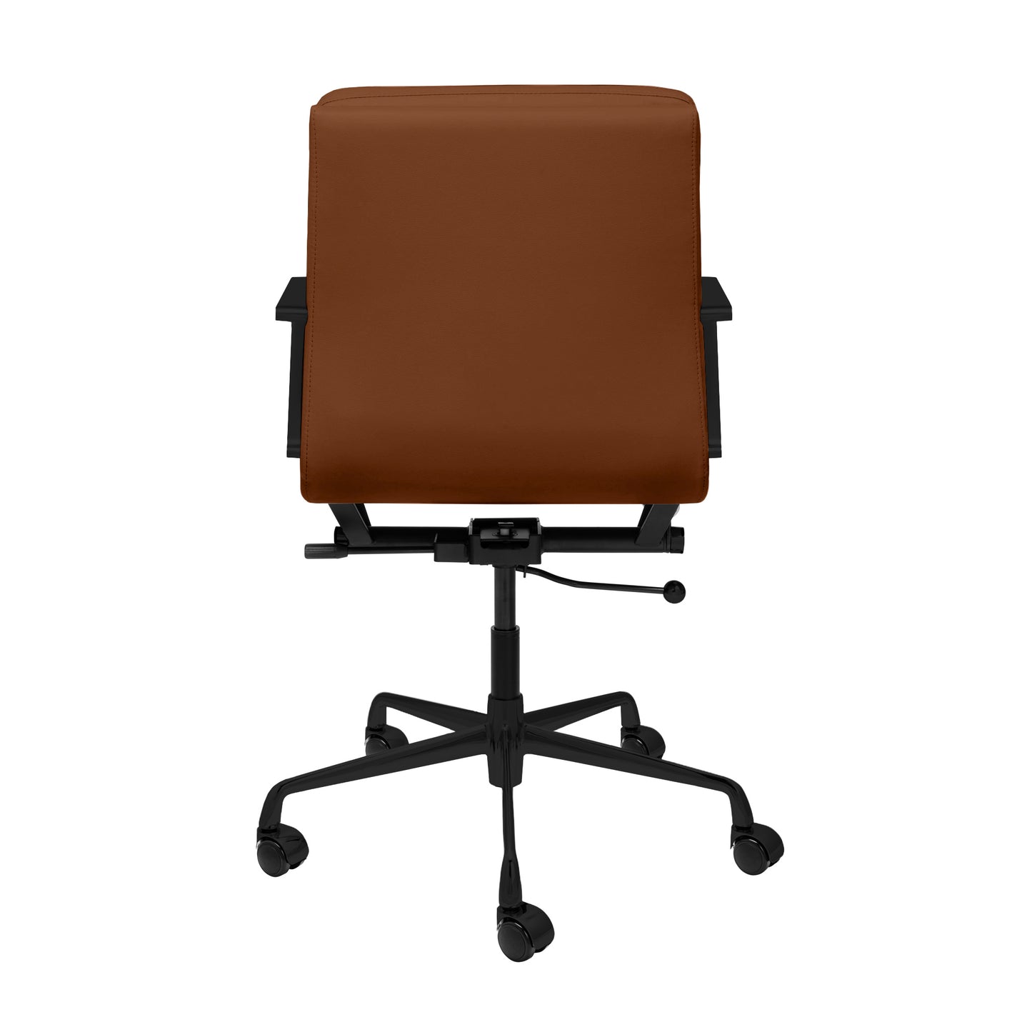SOHO II Padded Management Chair (Black Frame/Brown)