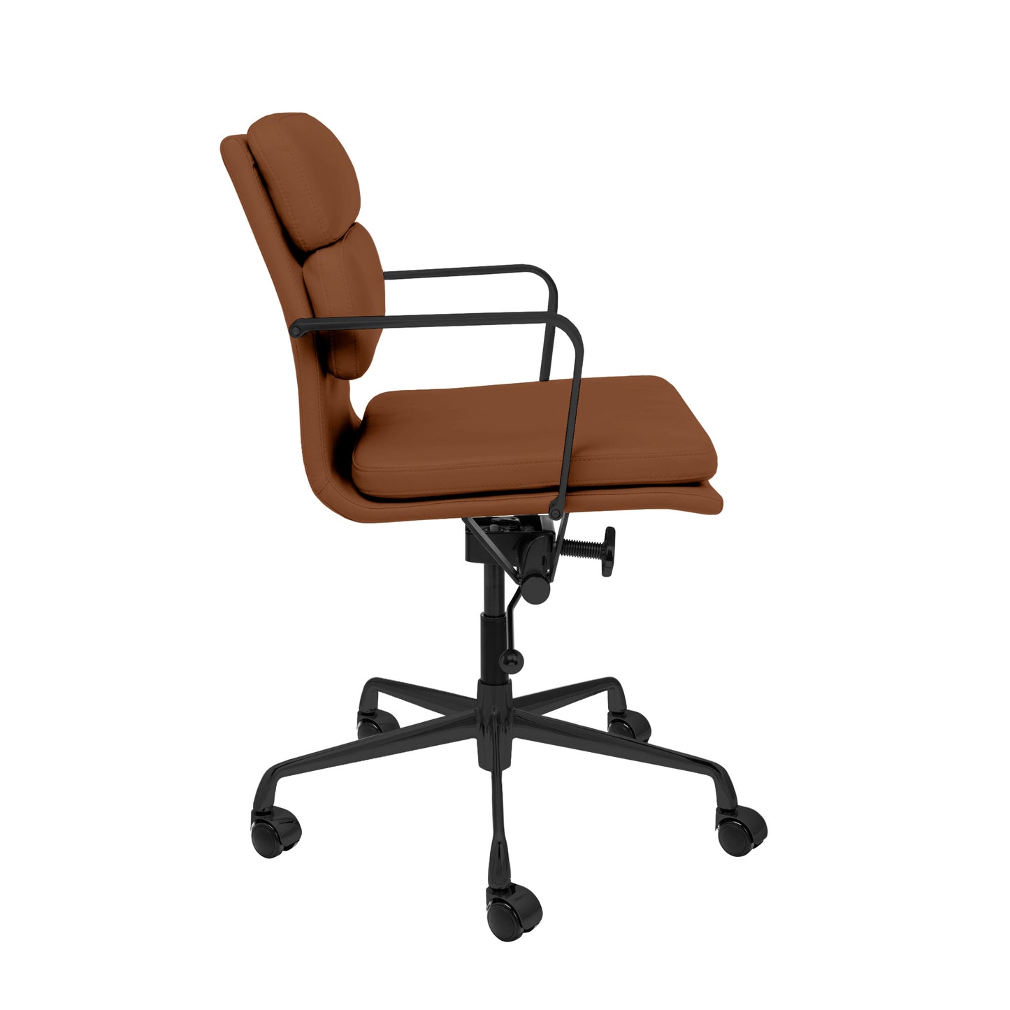 SOHO II Padded Management Chair (Black Frame/Brown)