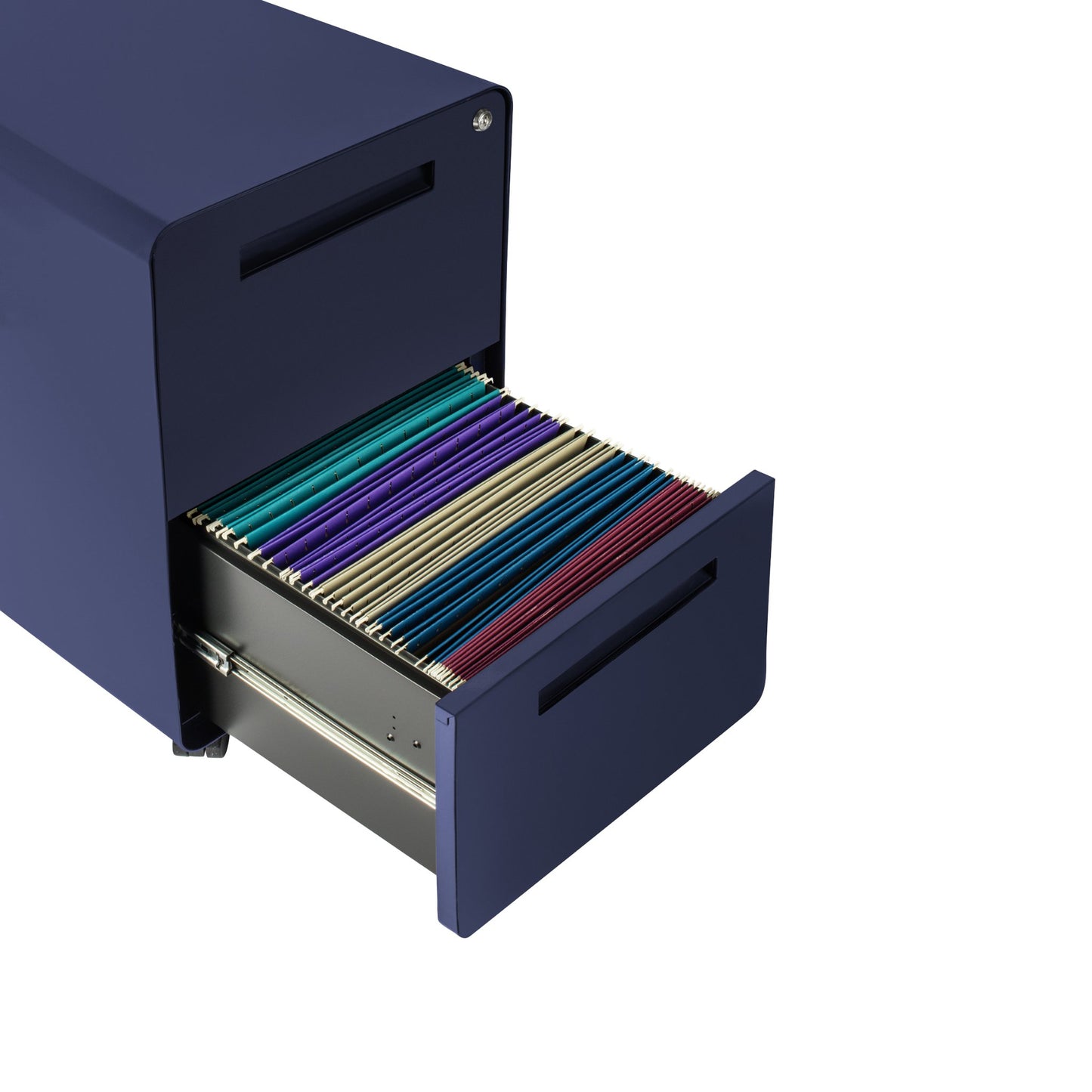 Stockpile Curve 2-Drawer File Cabinet (Navy Blue)