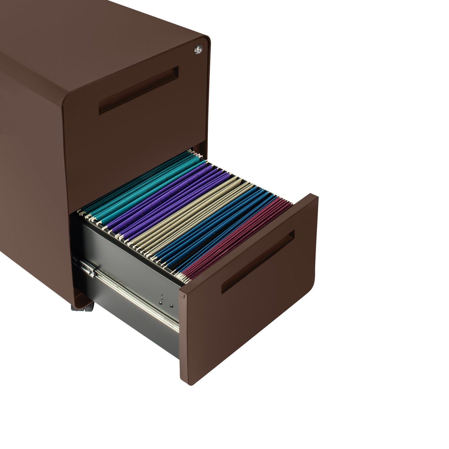 Stockpile Curve 2-Drawer File Cabinet (Dark Brown)