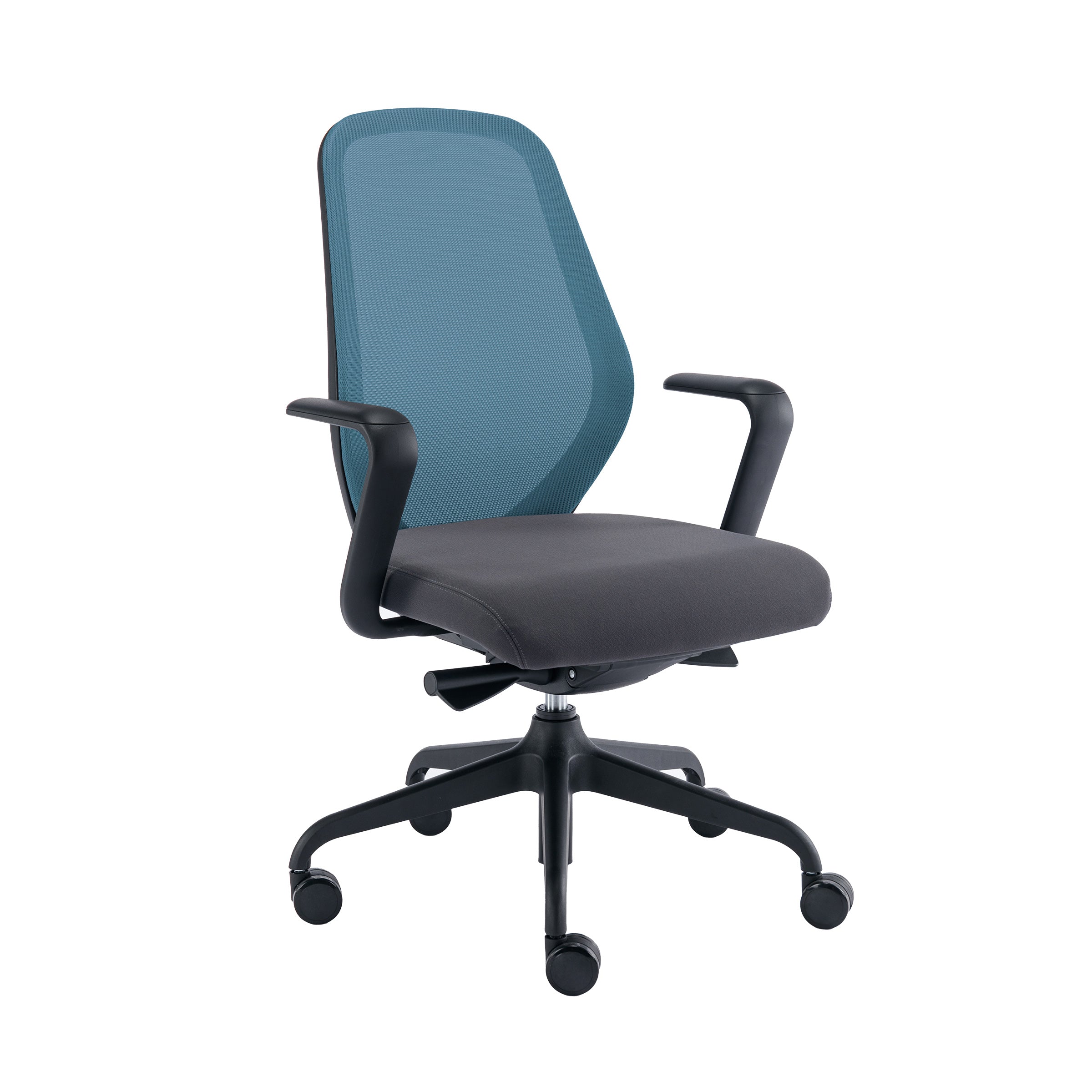 Blue mesh best sale office chair