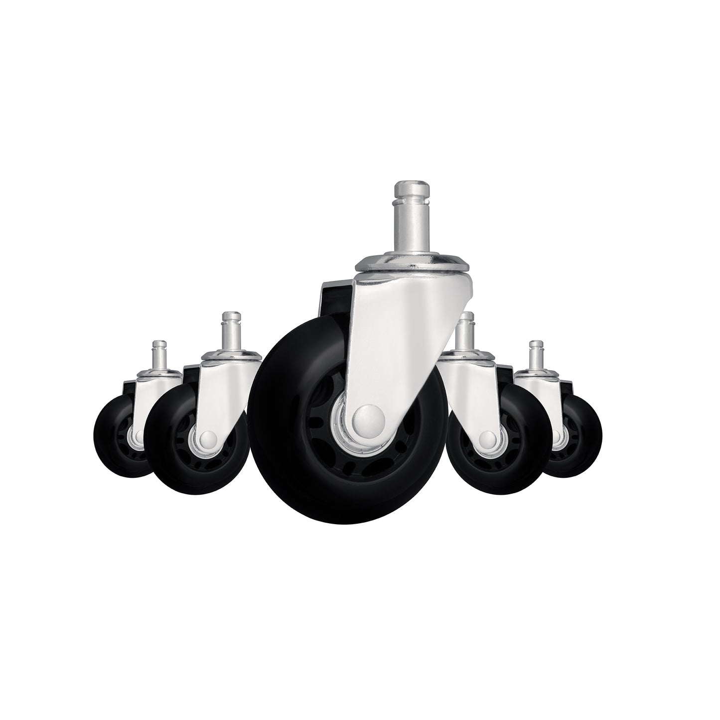 Premium Hardwood Safe Rolling Casters - (Set of 5)