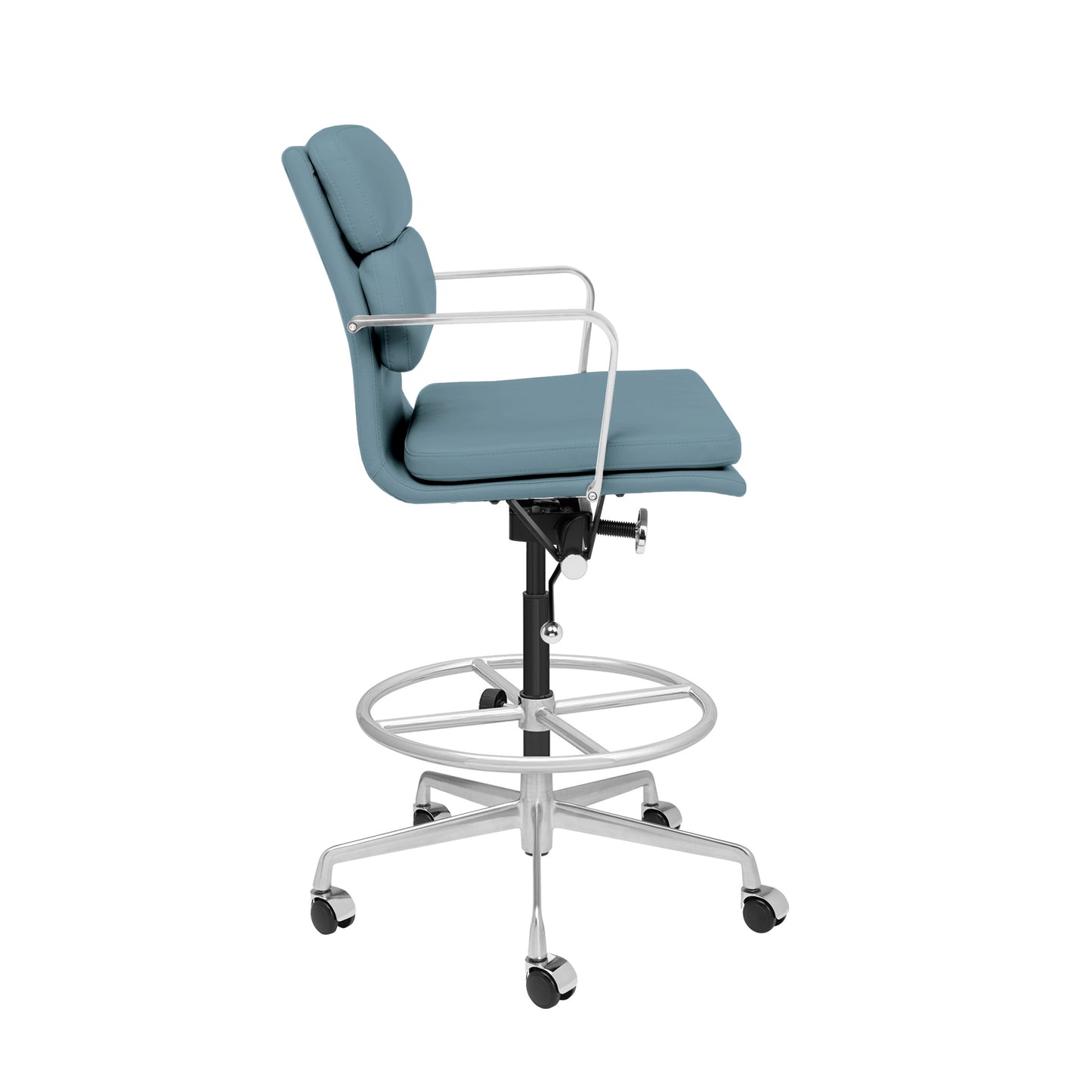 SOHO II Padded Drafting Chair (Coastal Blue)