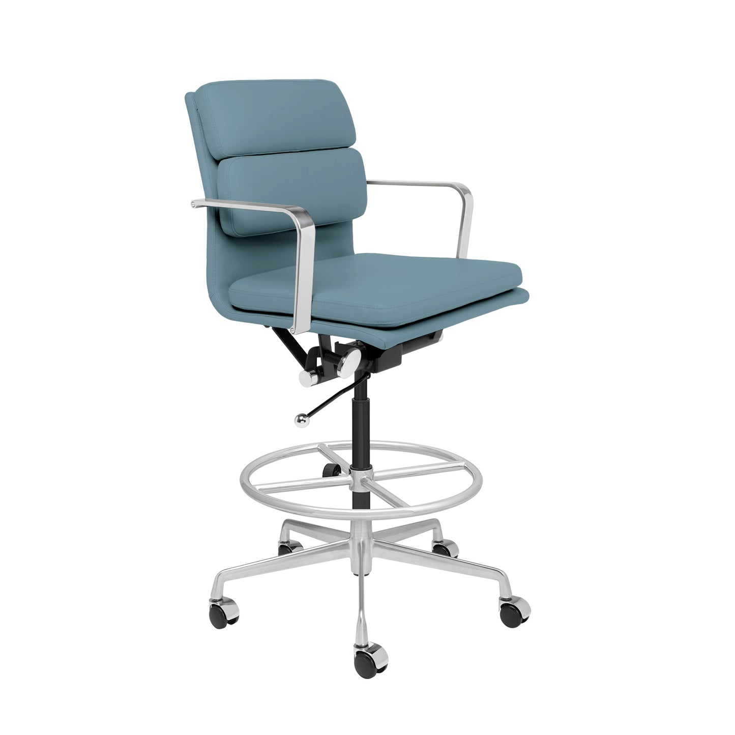 SOHO II Padded Drafting Chair (Coastal Blue)