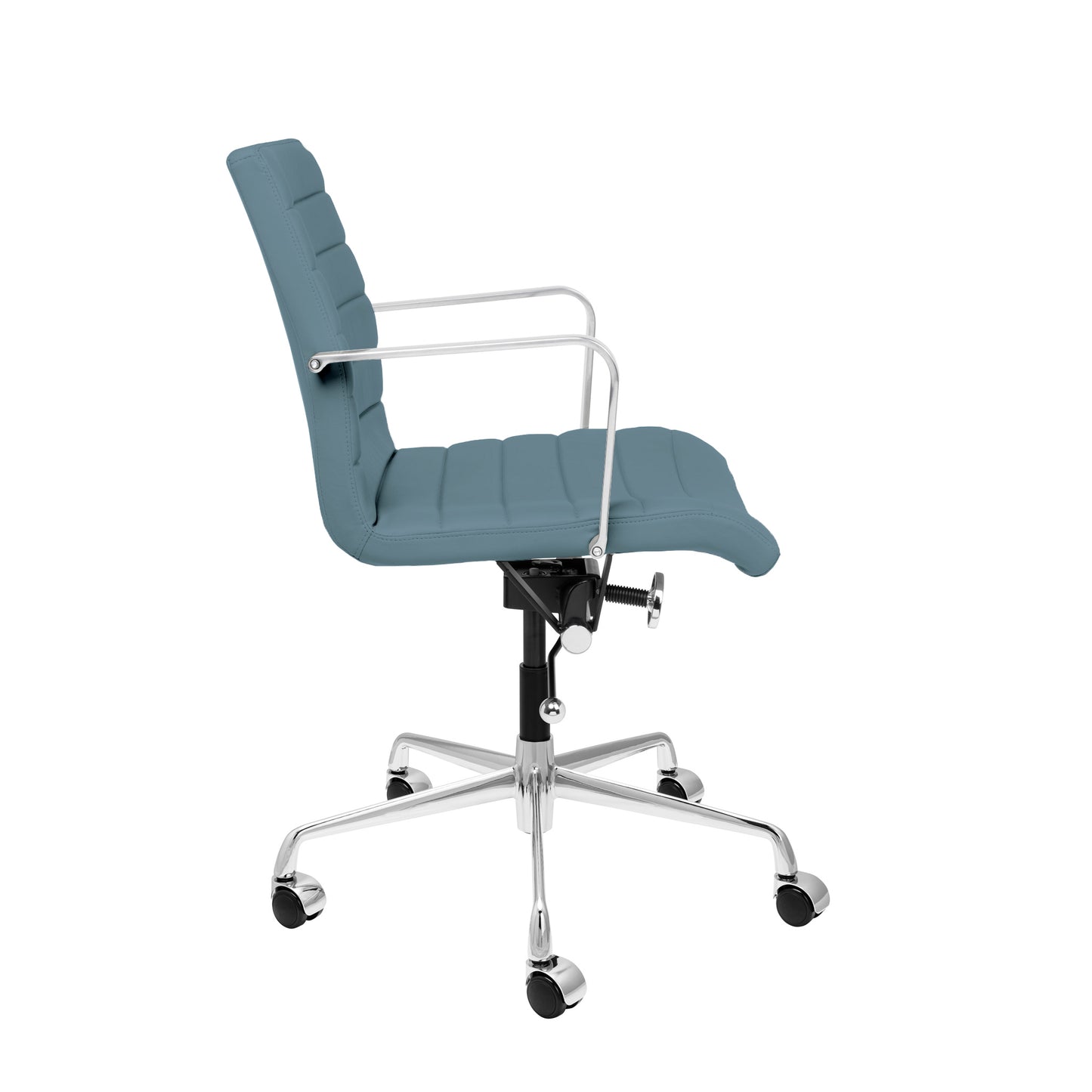 SOHO II Ribbed Management Chair (Coastal Blue)