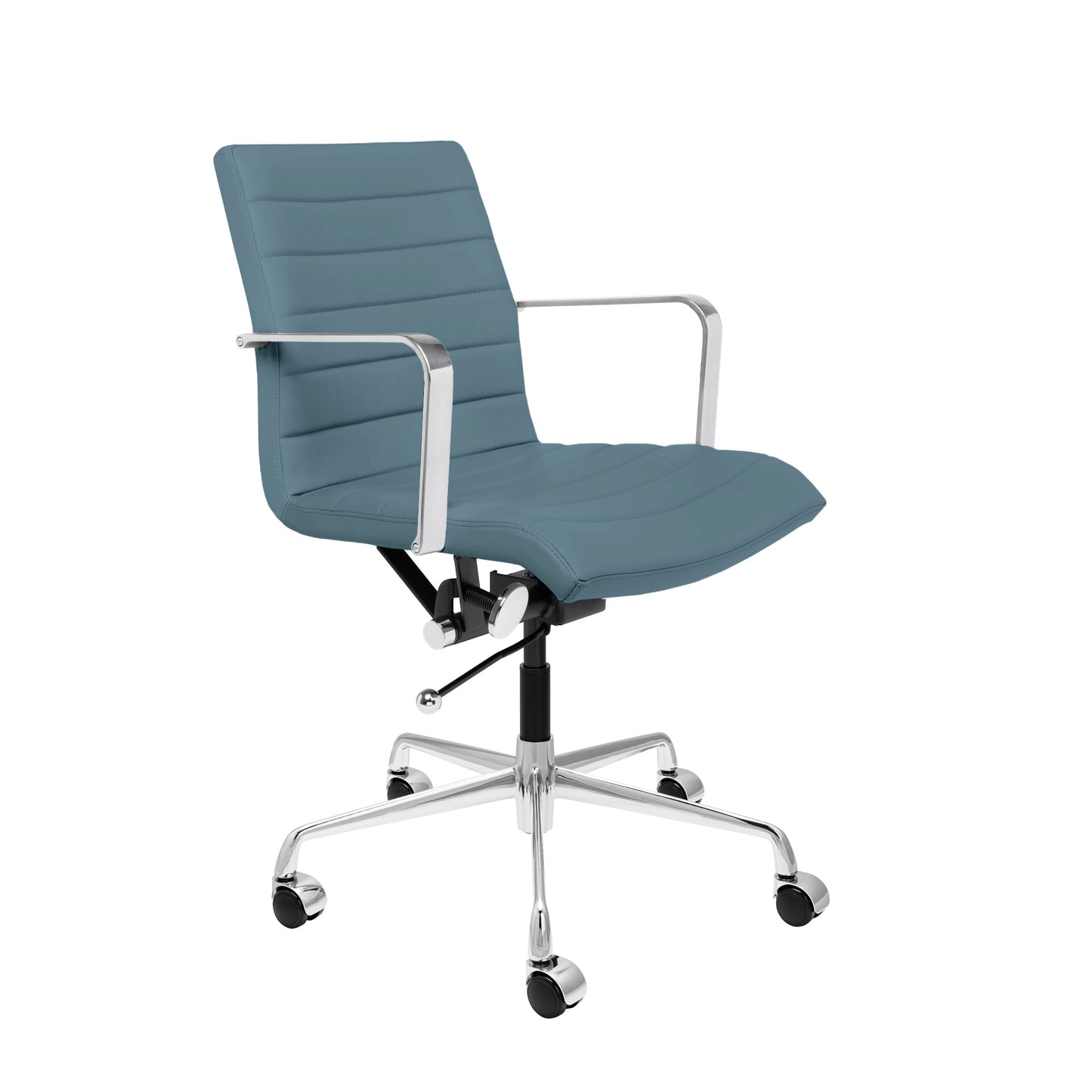 SOHO II Ribbed Management Chair (Coastal Blue)