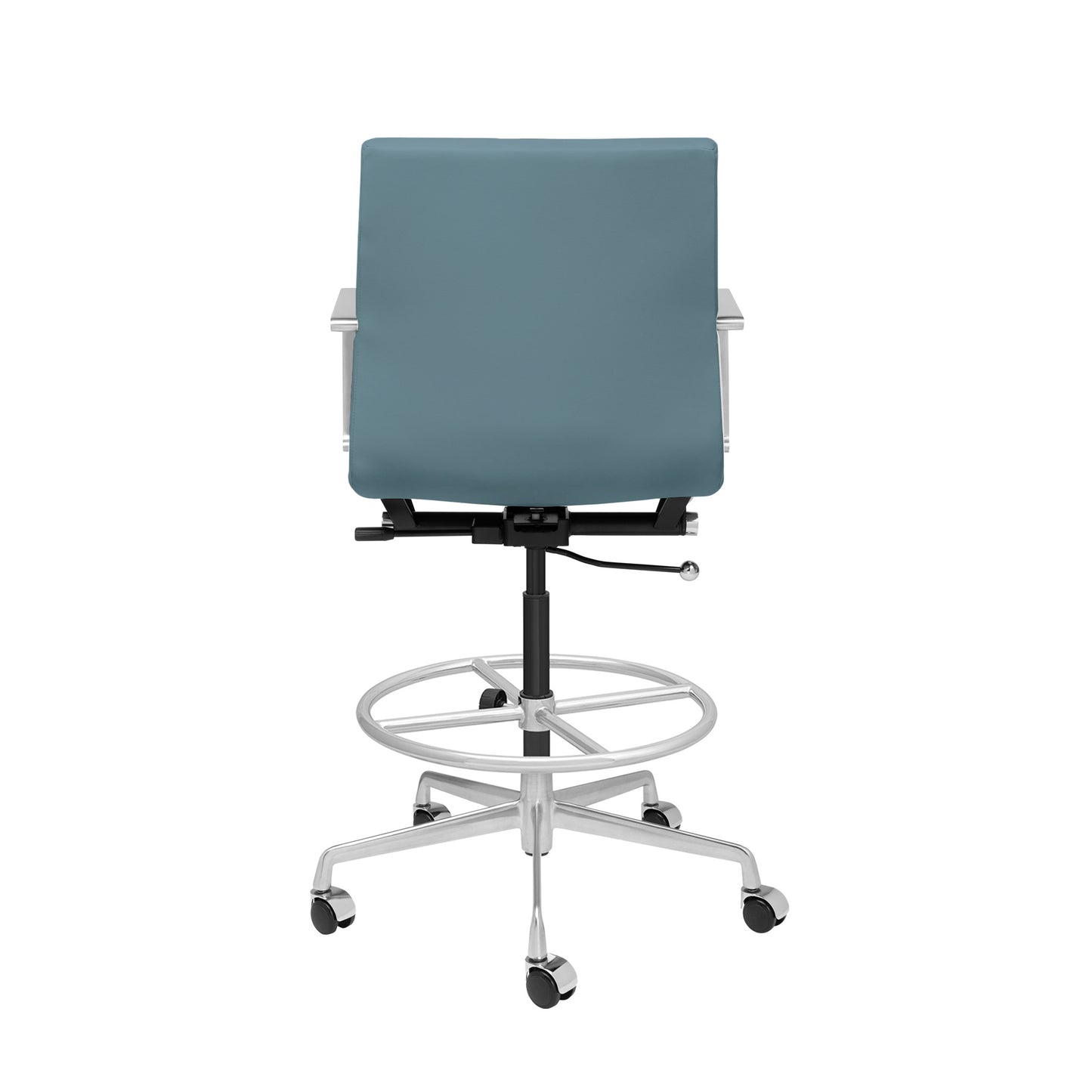 SOHO II Ribbed Drafting Chair (Coastal Blue)