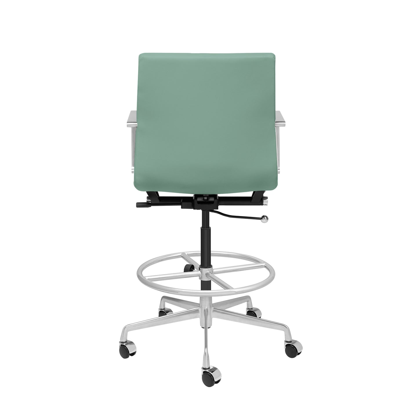 SOHO II Ribbed Drafting Chair (Sage Green)
