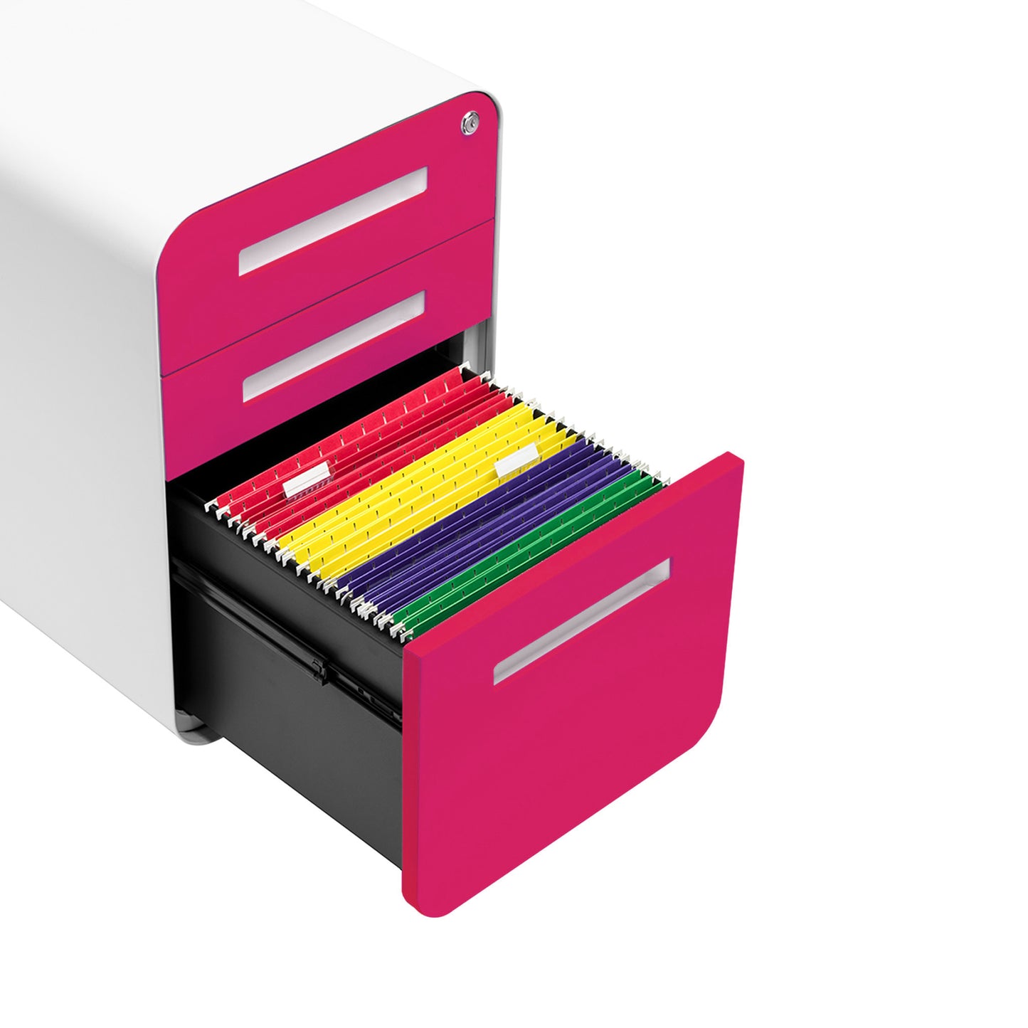 Stockpile Curve File Cabinet (Hot Pink Faceplate)