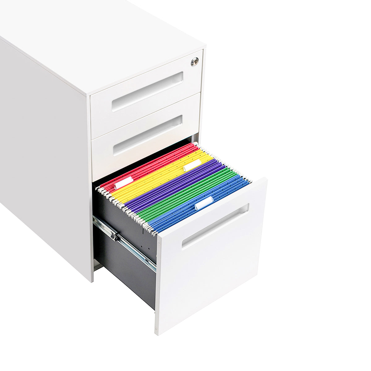Stockpile Square File Cabinet (White)