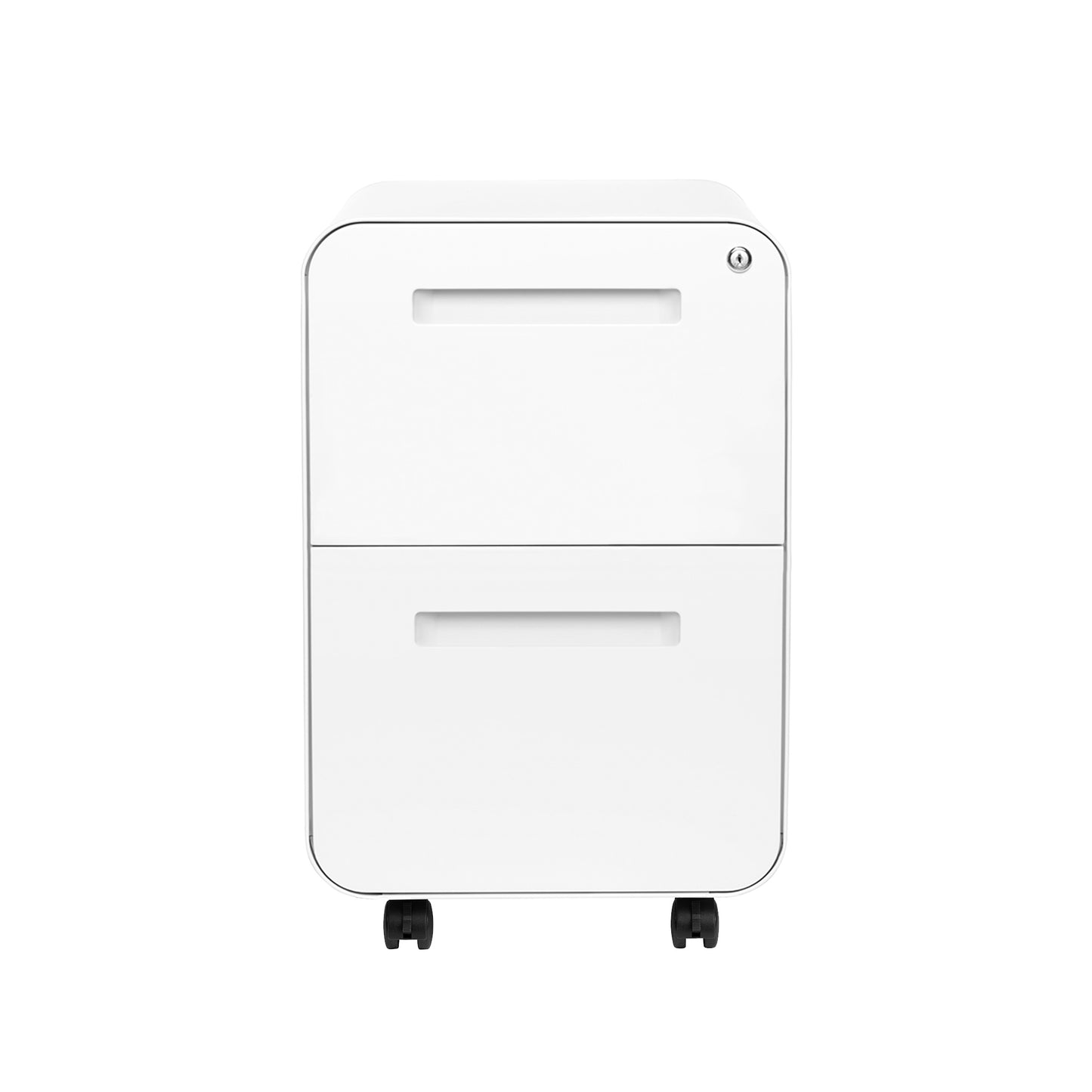 Stockpile Curve 2-Drawer File Cabinet (White)