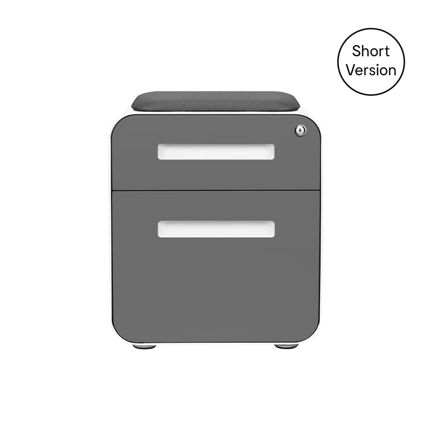 Stockpile Mini 2-Drawer File Cabinet (Dark Grey Face)