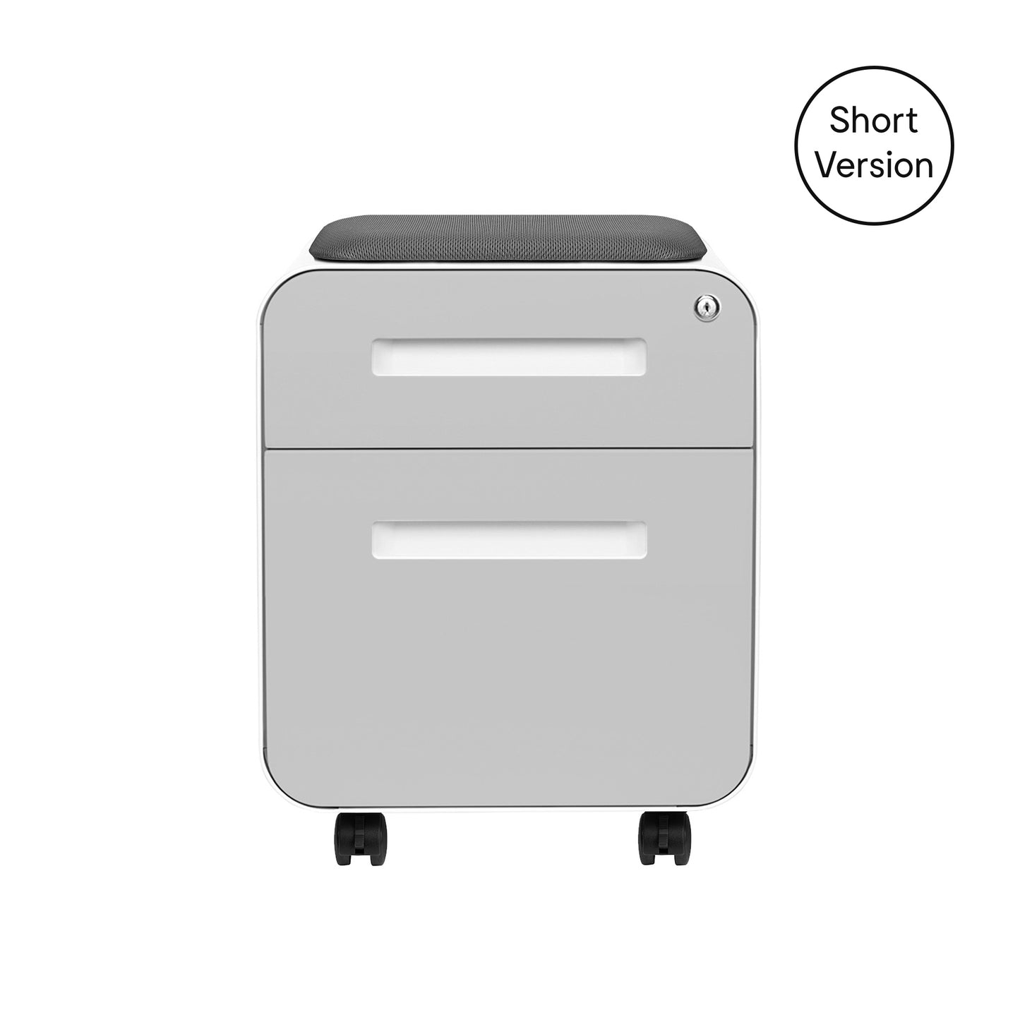 Stockpile Mini 2-Drawer File Cabinet (Light Grey Face)