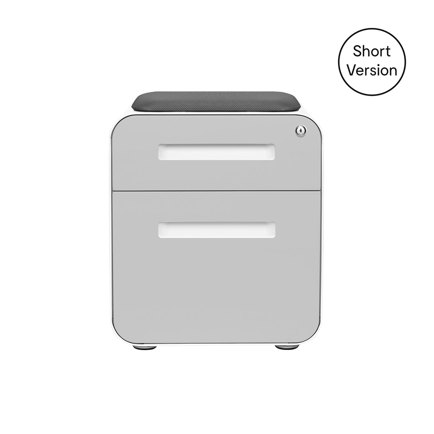 Stockpile Mini 2-Drawer File Cabinet (Light Grey Face)