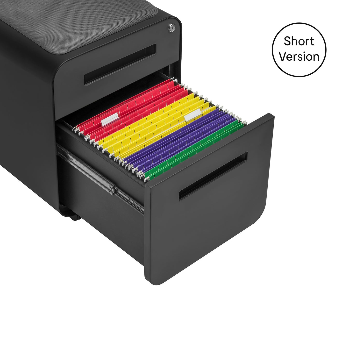 Stockpile Mini 2-Drawer File Cabinet (Black)