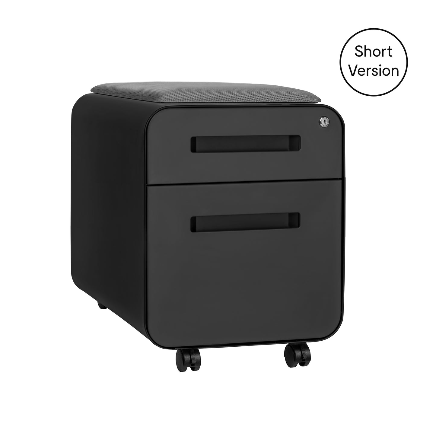 Stockpile Mini 2-Drawer File Cabinet (Black)