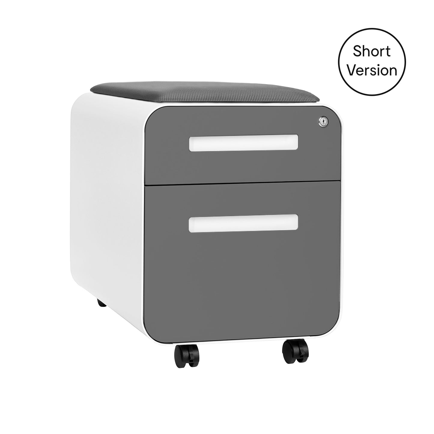 Stockpile Mini 2-Drawer File Cabinet (Dark Grey Face)