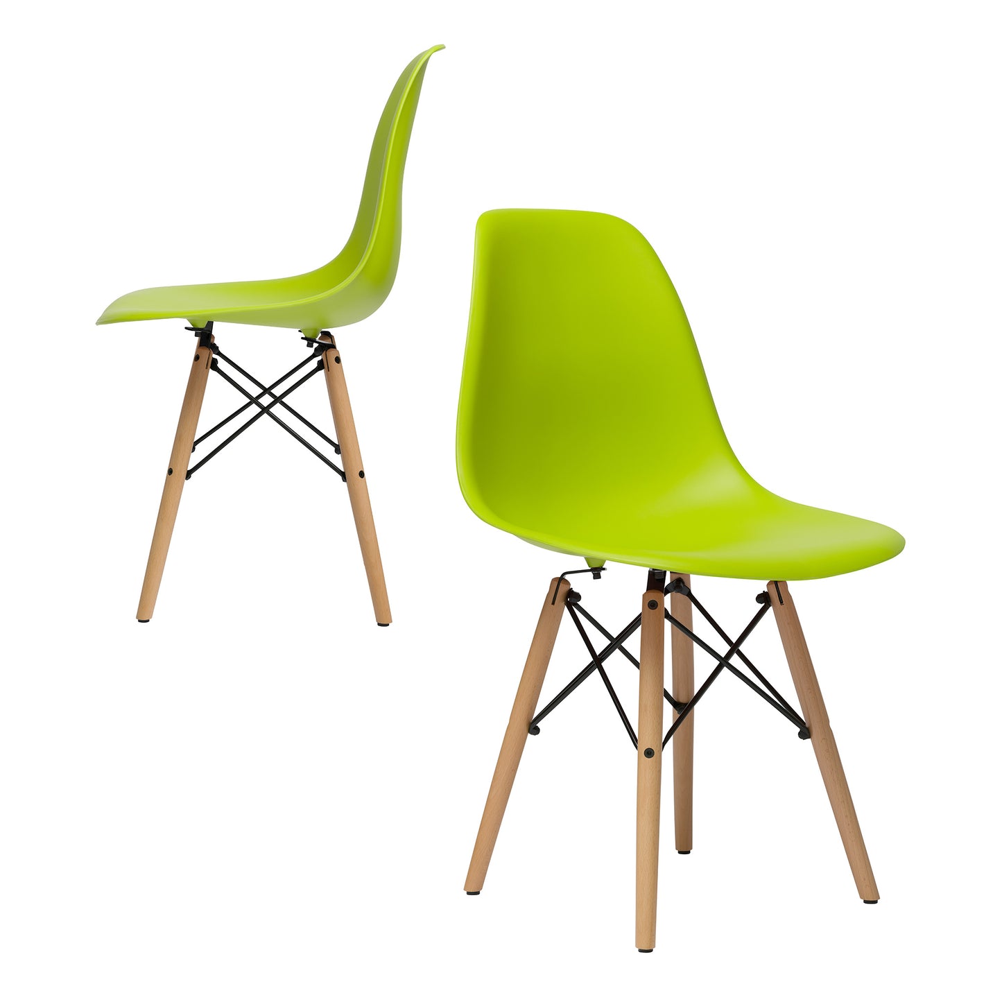 Chelsea DSW Side Chairs - Set of 2 (Light Green)