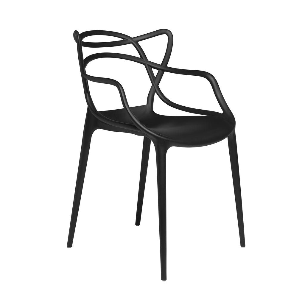 of 2 - Masters Entangled Chair (Black) – Laura Furniture