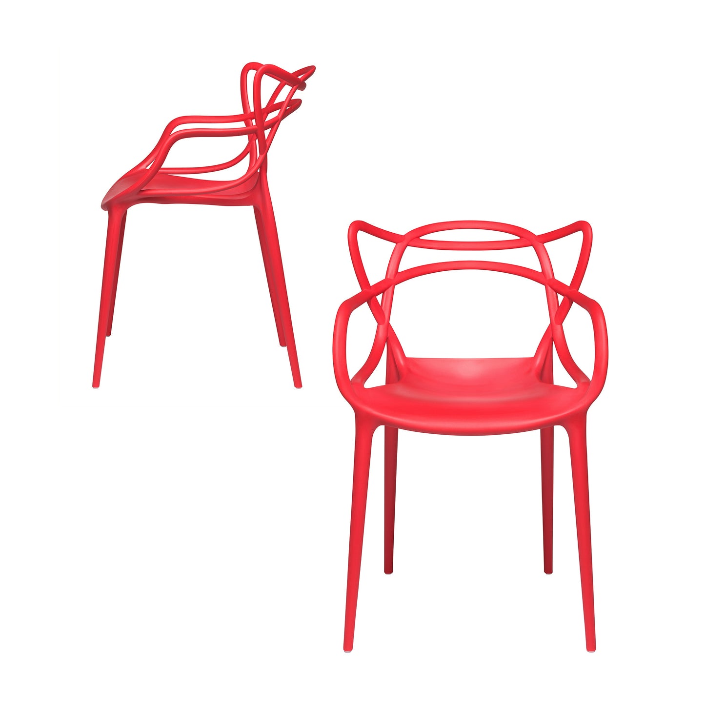 Set of 2 - Masters Entangled Chair (Red)