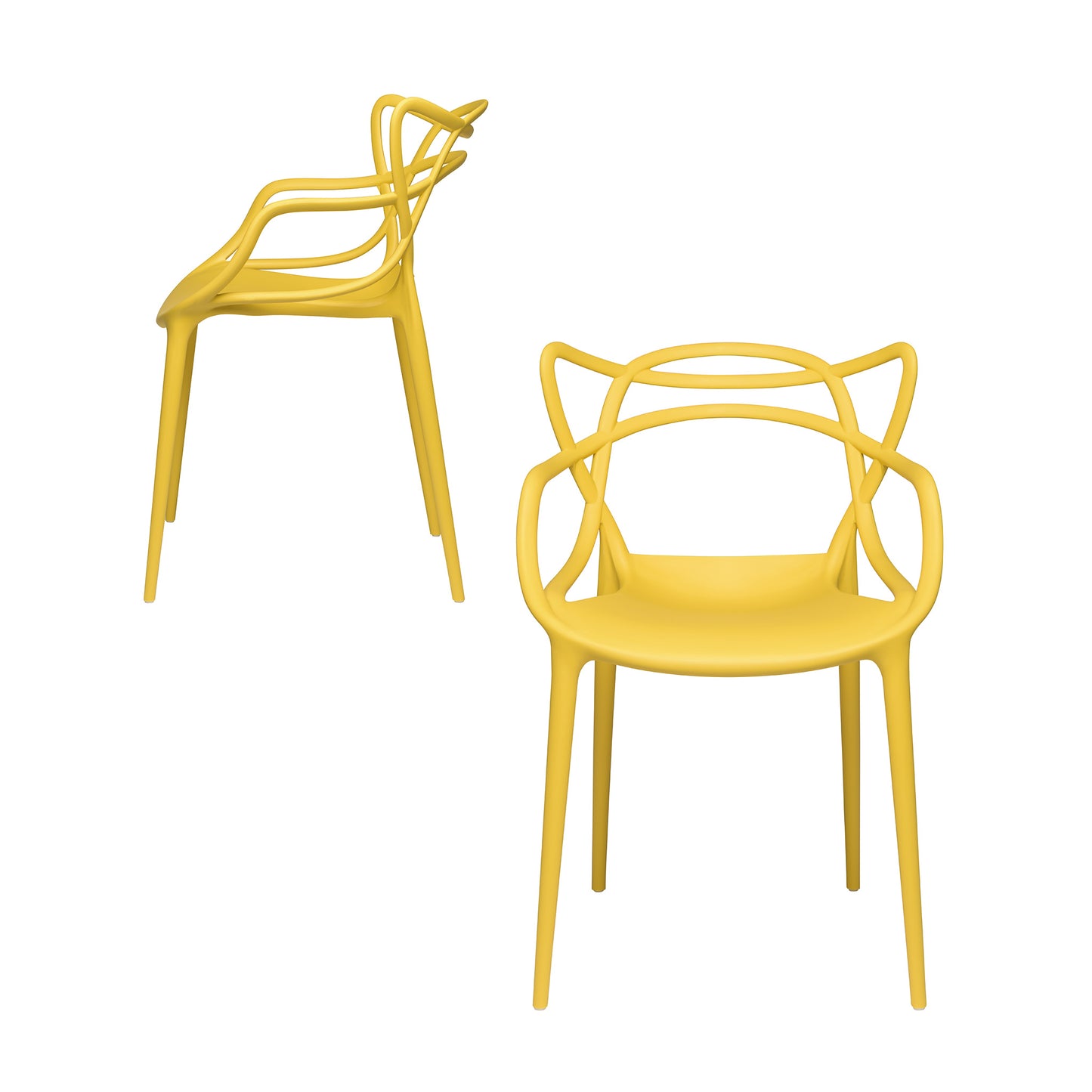 Set of 2 - Masters Entangled Chair (Yellow)