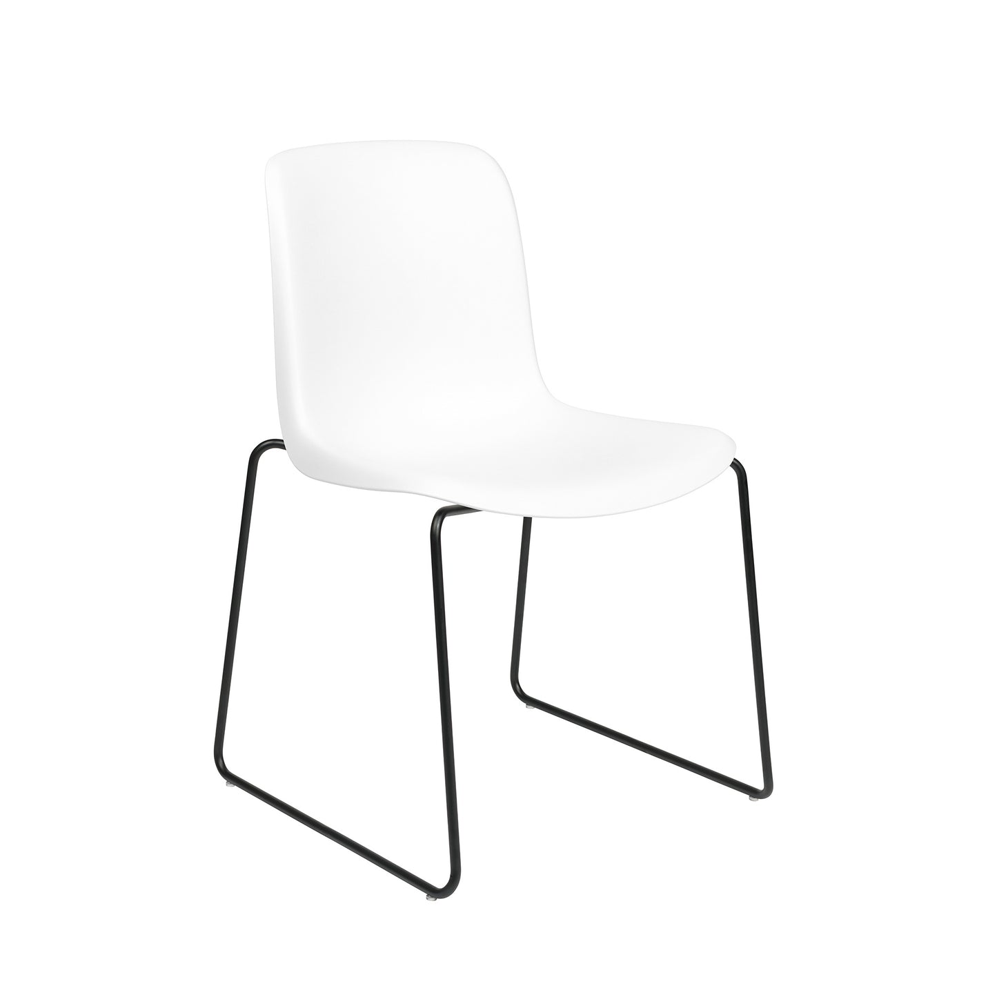 Murray Stackable Side Chairs, Sled Base, Set of 2 (White)