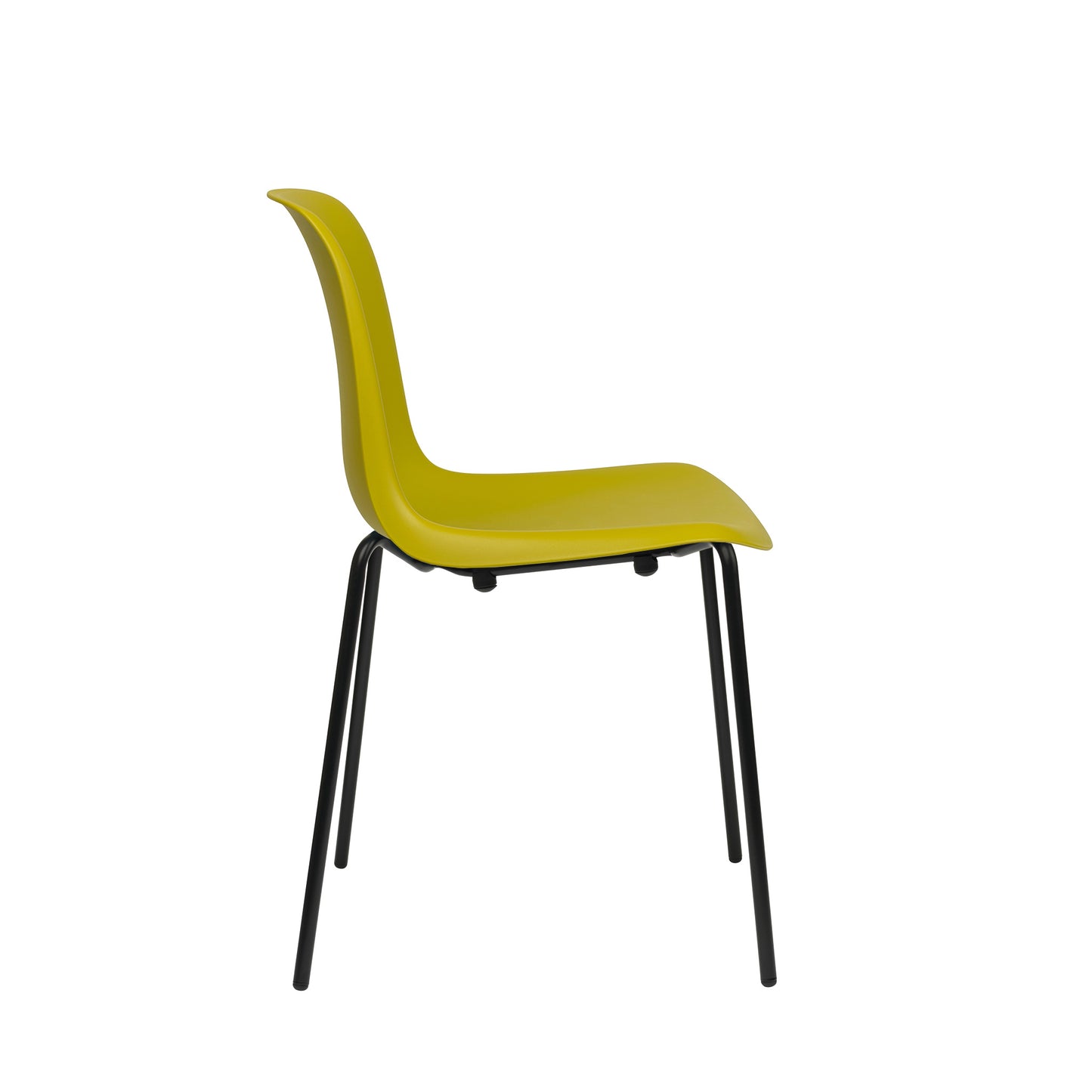 Murray Side Chairs, 4-Leg Base, Set of 2 (Yellow)