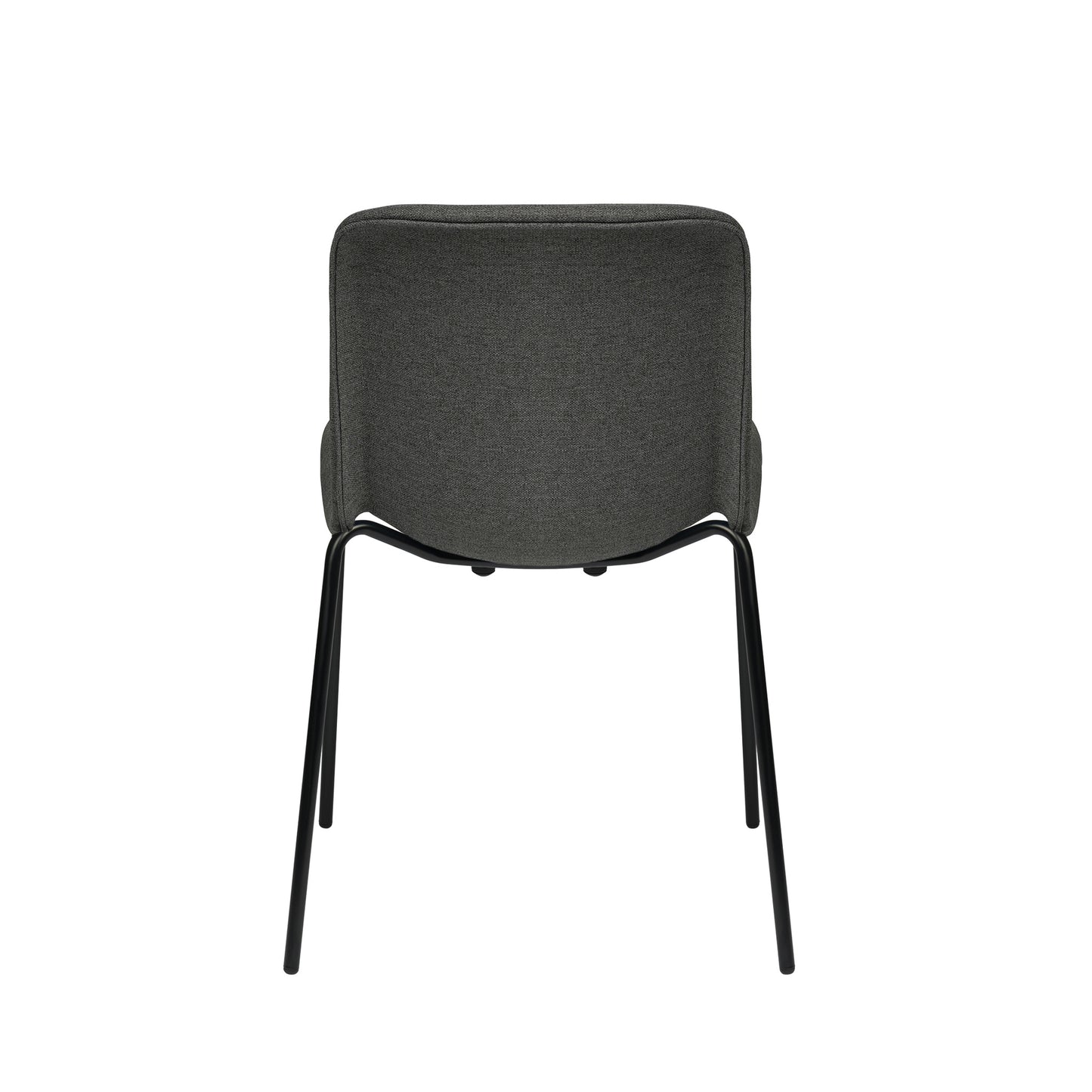 Murray Side Chairs, 4-Leg Base, Set of 2 (Charcoal Fabric)