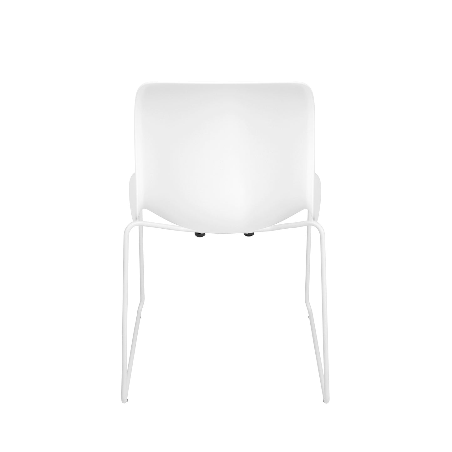 Murray Stackable Side Chairs, Sled Base, Set of 2 (White)