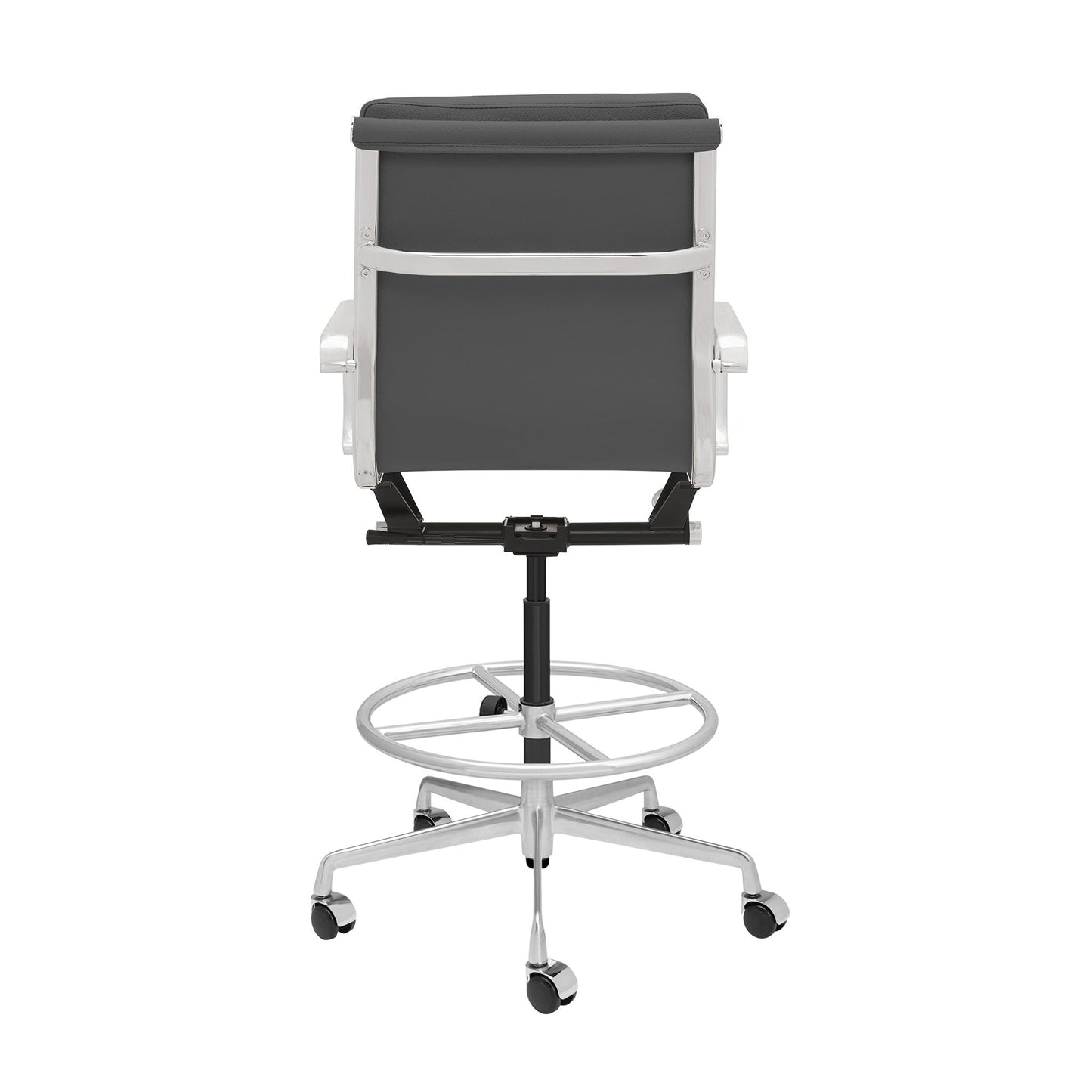 Classic SOHO Soft Padded Drafting Chair (Dark Grey)