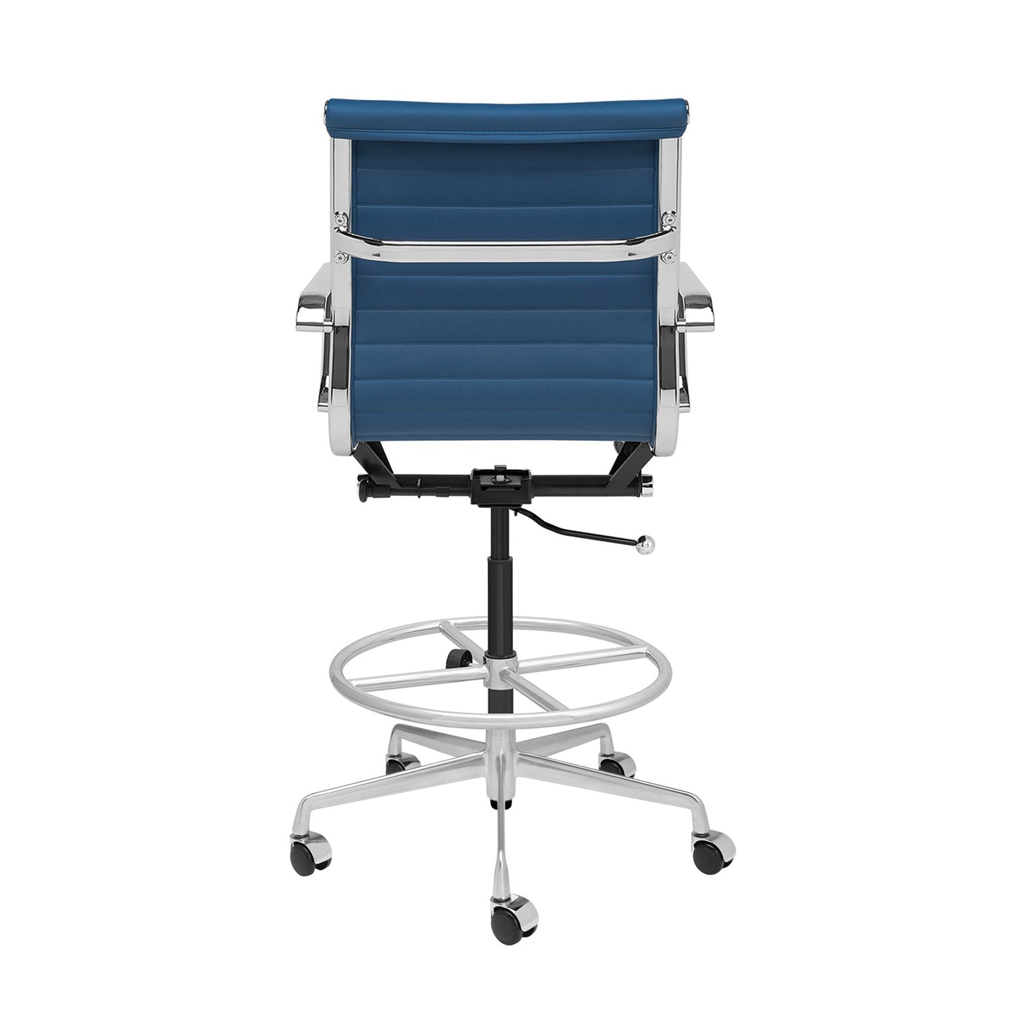 Classic SOHO Ribbed Drafting Chair (Blue)