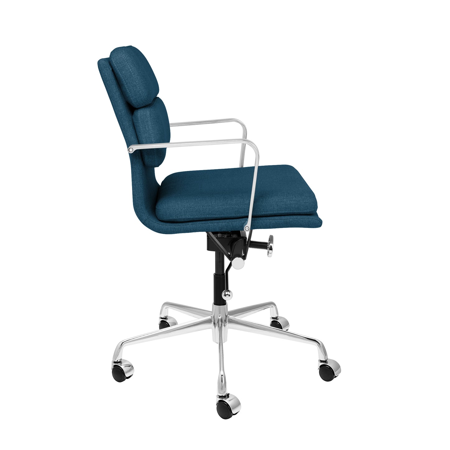 SOHO II Padded Management Chair (Dark Blue Fabric)