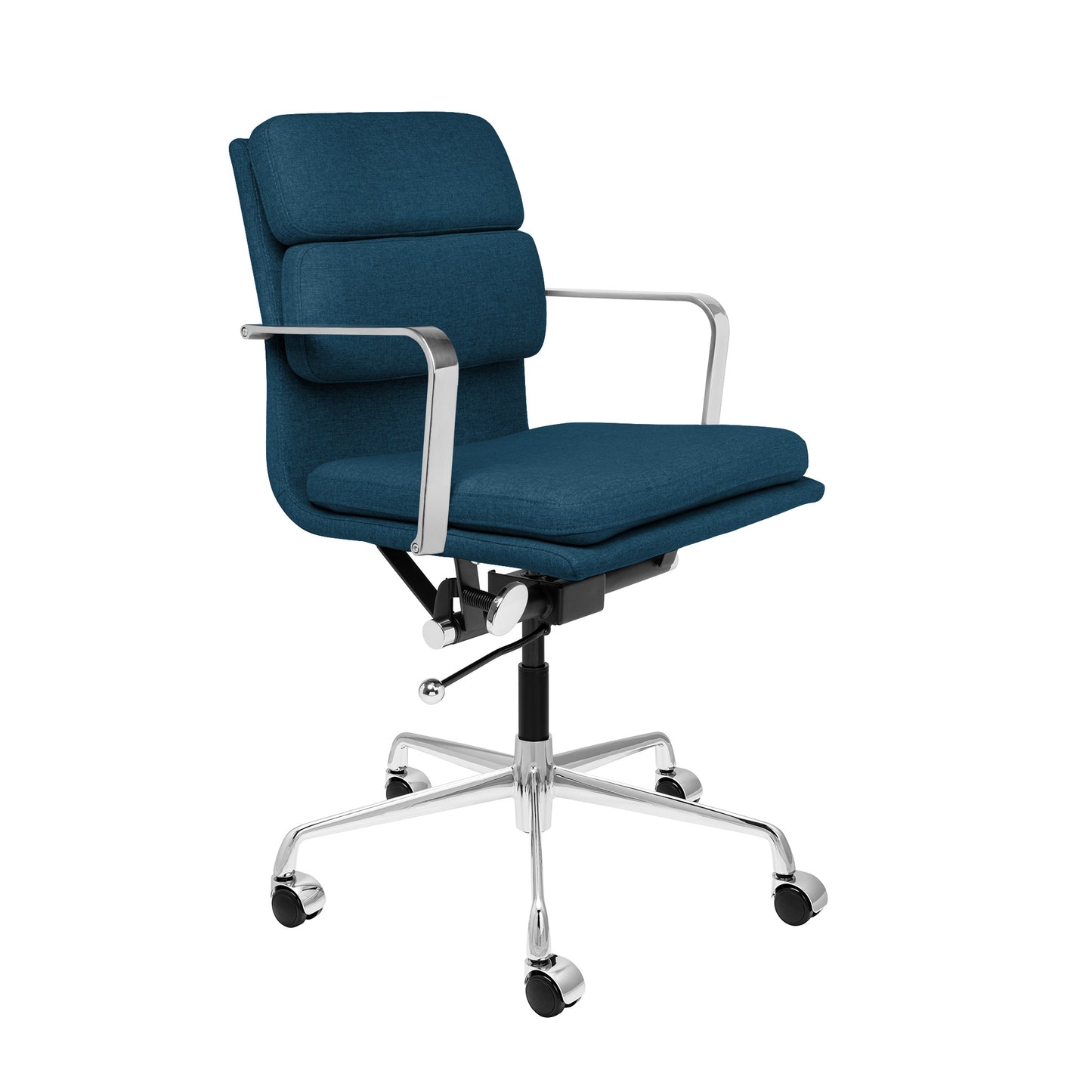 SOHO II Padded Management Chair (Dark Blue Fabric)