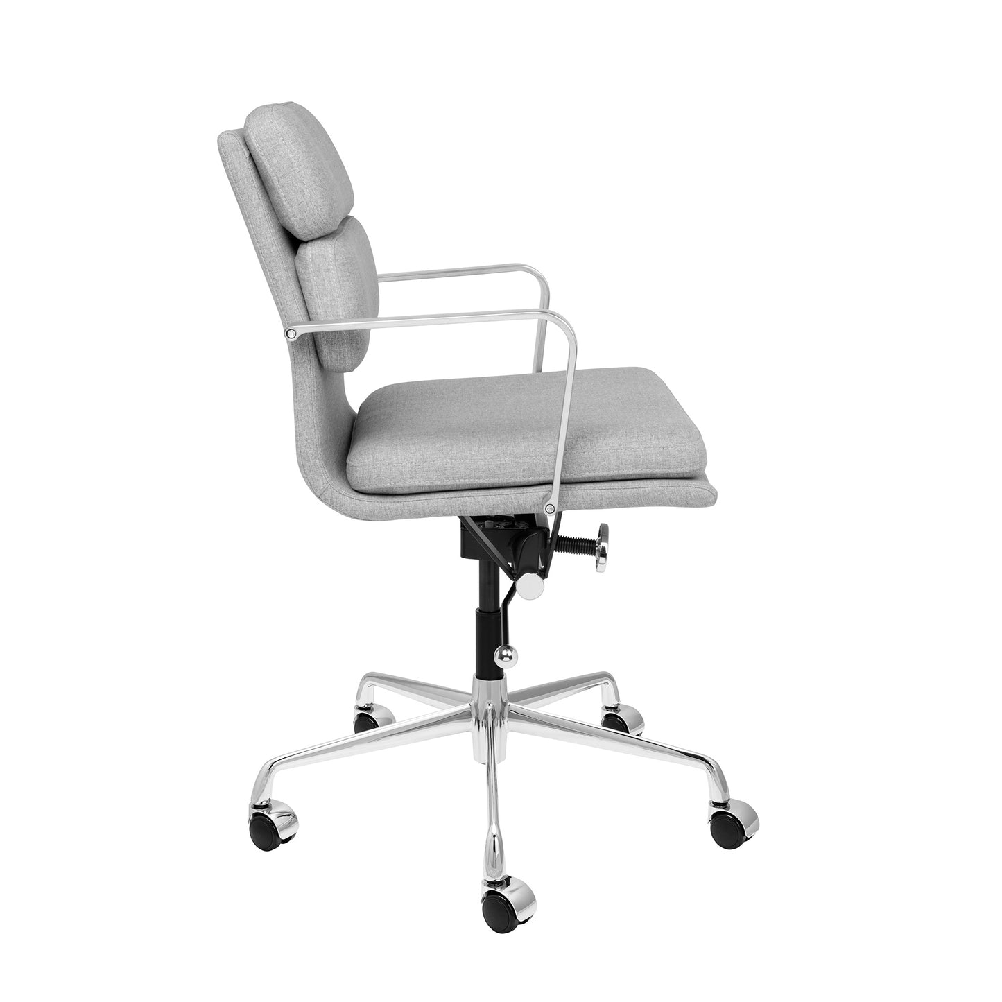 SOHO II Padded Management Chair (Grey Fabric)