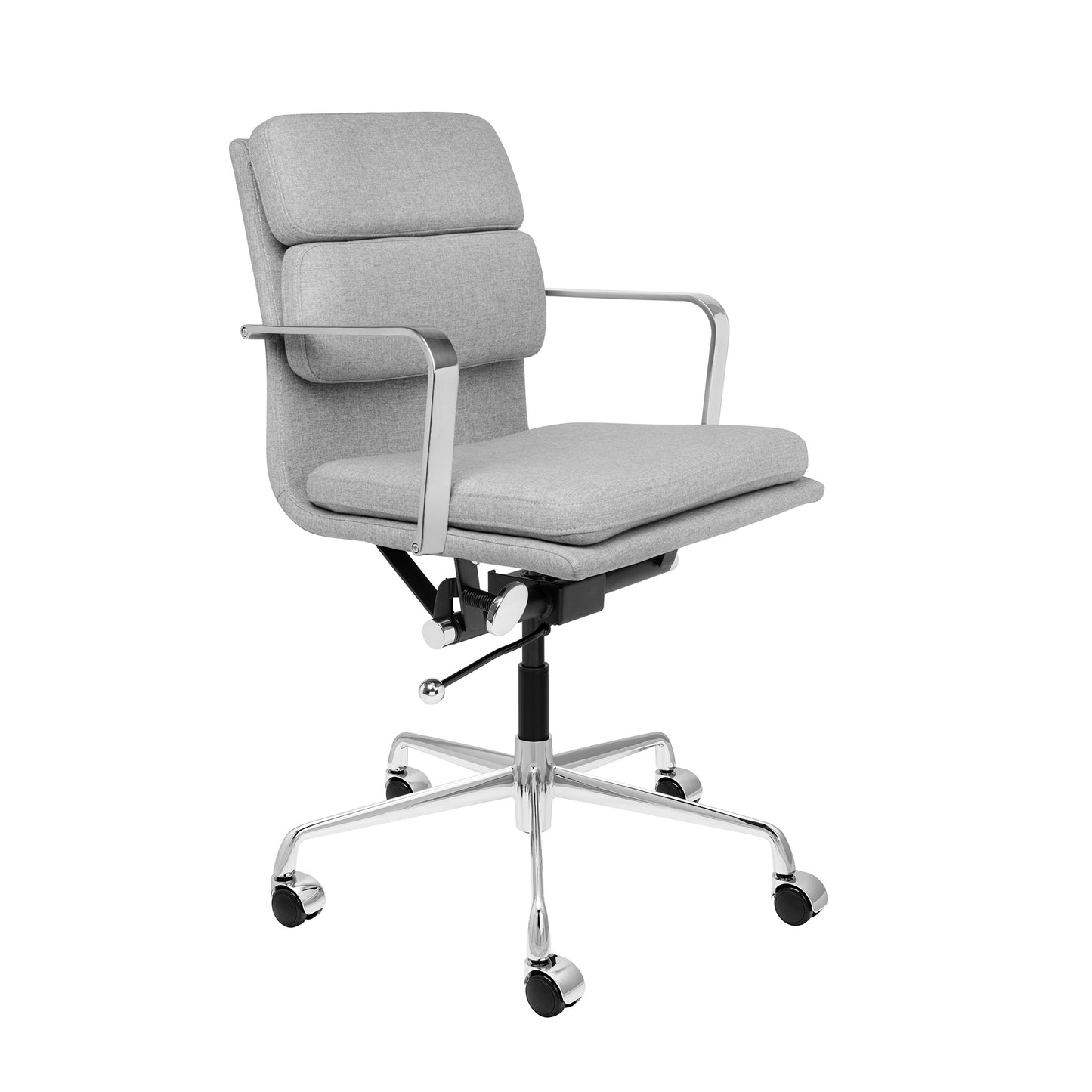 SOHO II Padded Management Chair (Grey Fabric)