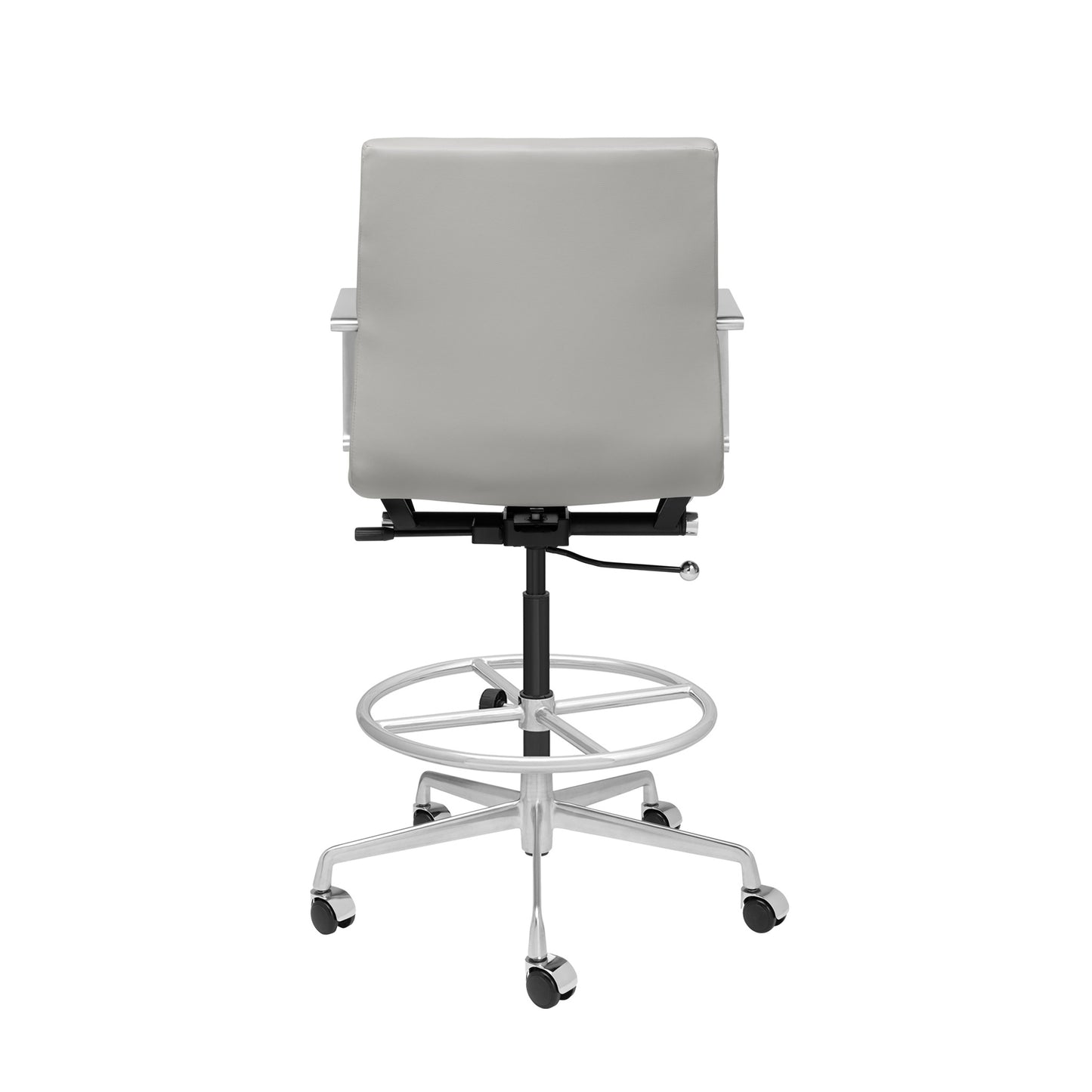 SHIPS MAY 17TH - SOHO II Ribbed Drafting Chair (Grey)