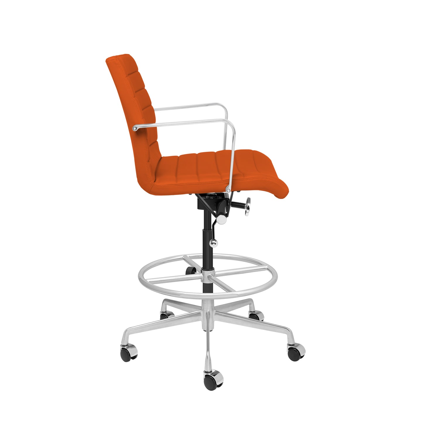 SOHO II Ribbed Drafting Chair (Orange)