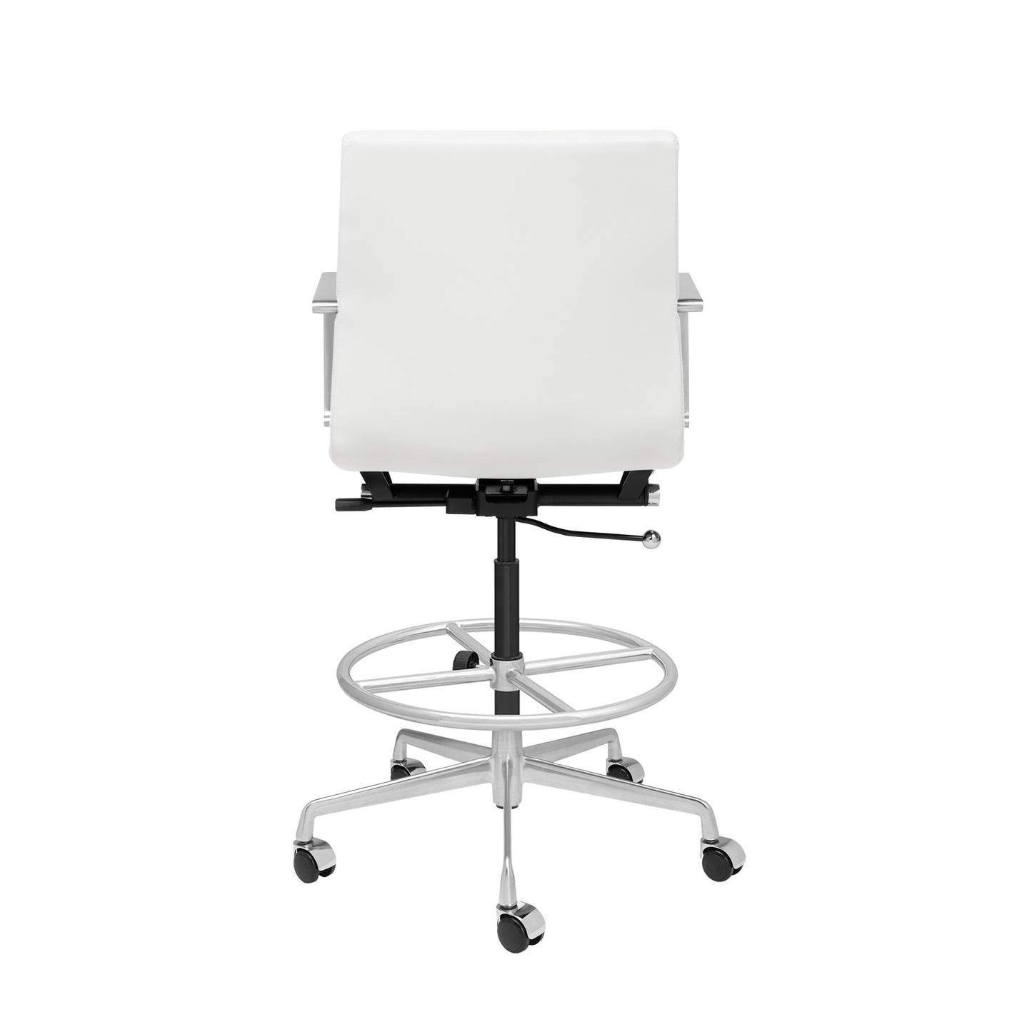 SOHO II Ribbed Drafting Chair (White)